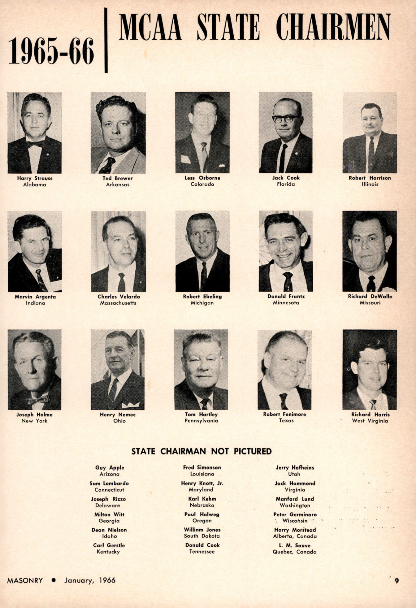 Masonry Magazine January 1966 Page. 9
