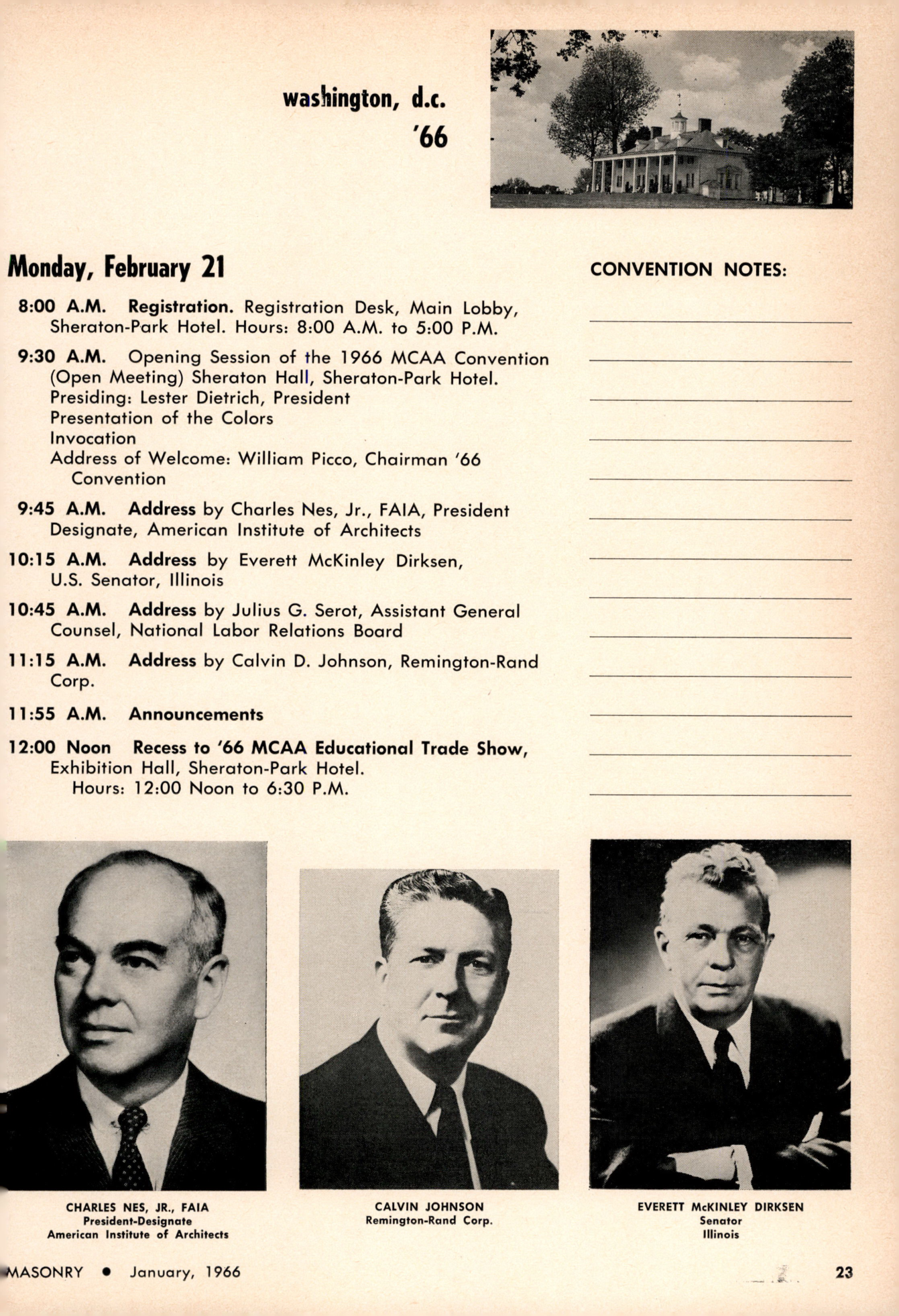 Masonry Magazine January 1966 Page.21