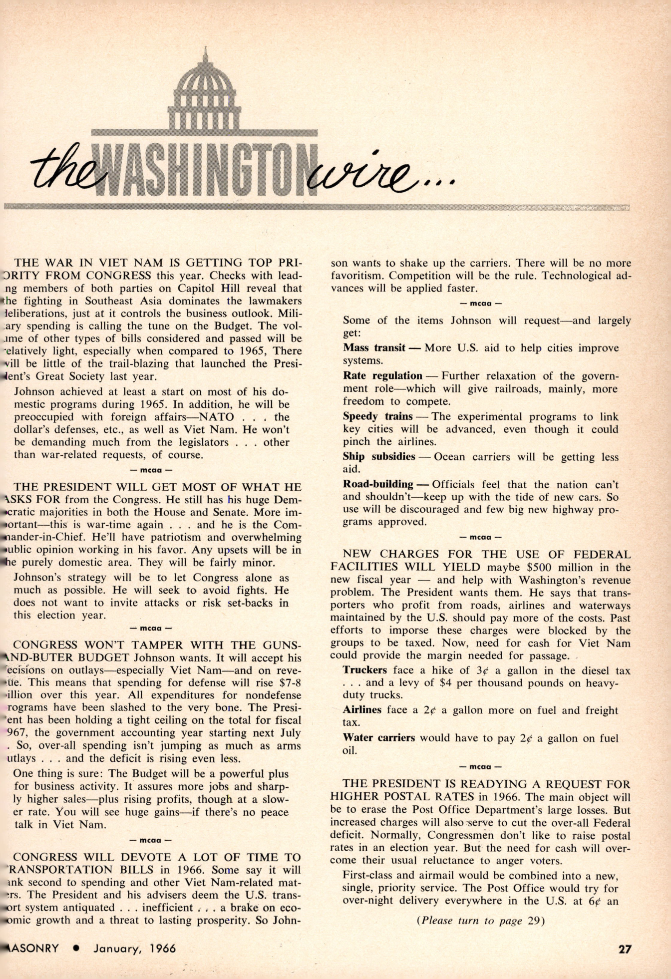 Masonry Magazine January 1966 Page.25