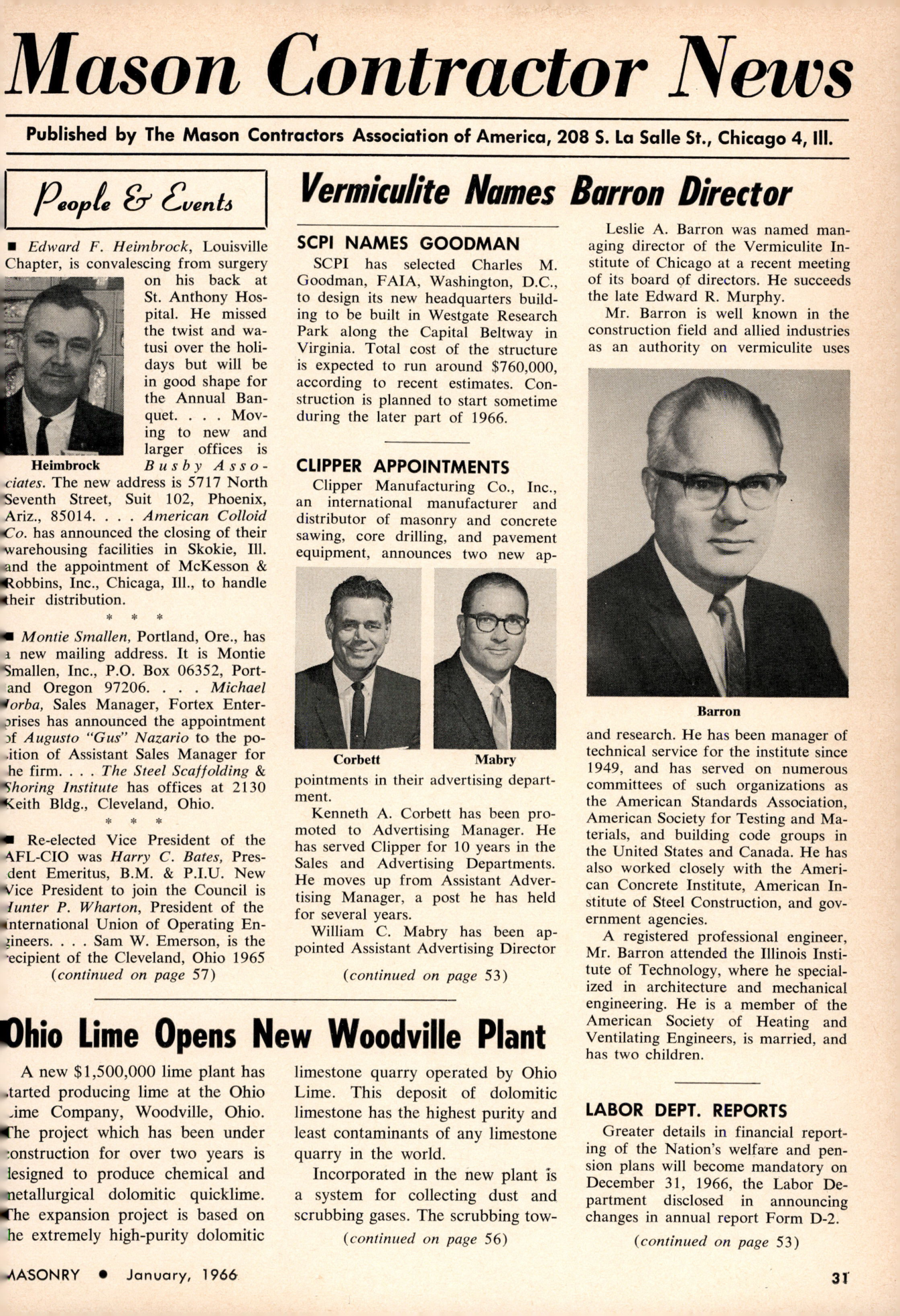 Masonry Magazine January 1966 Page.29