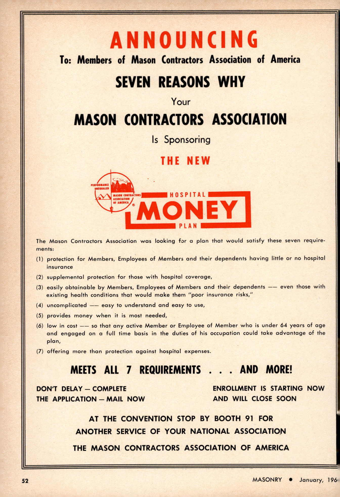 Masonry Magazine January 1966 Page. 50