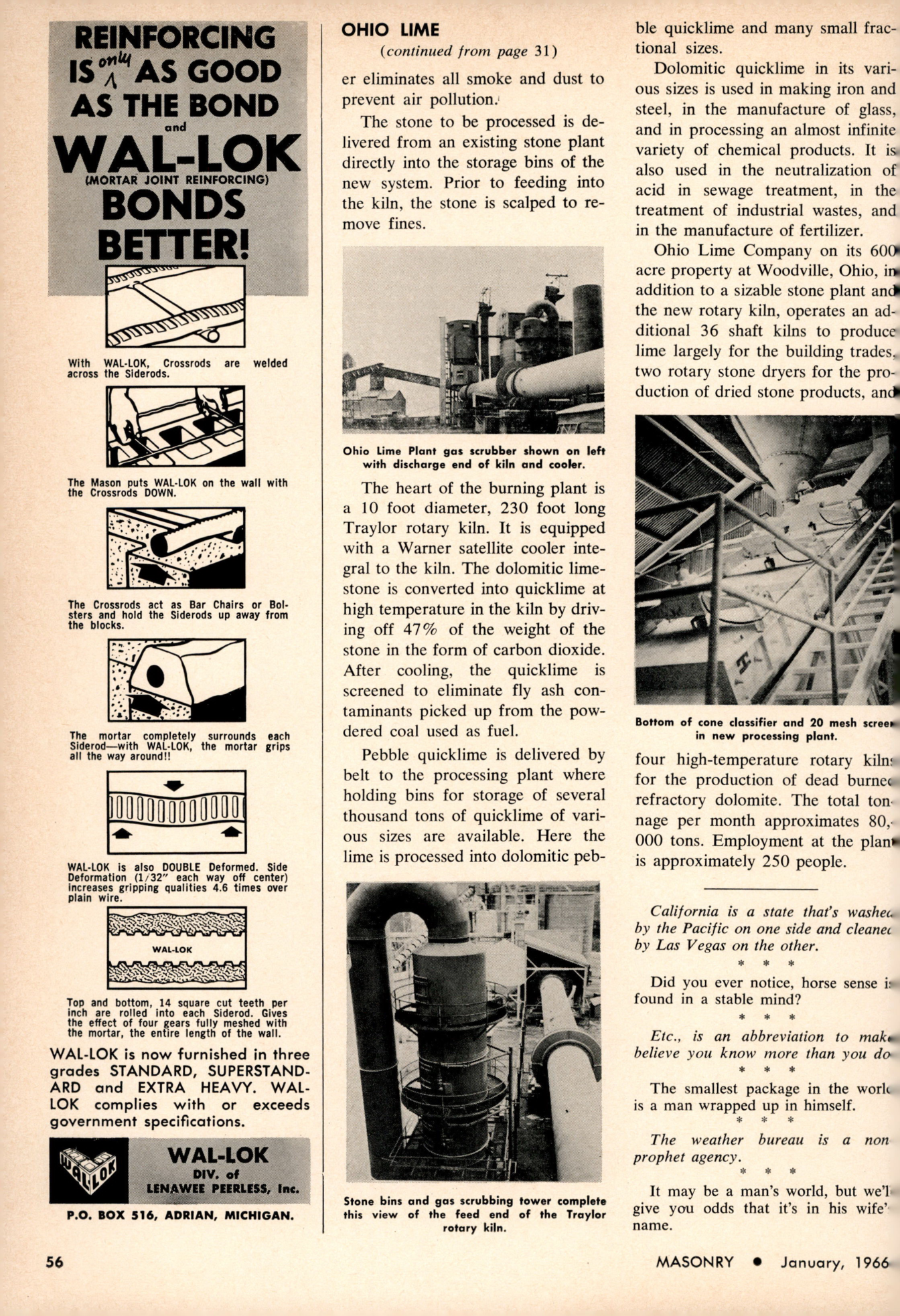 Masonry Magazine January 1966 Page. 54