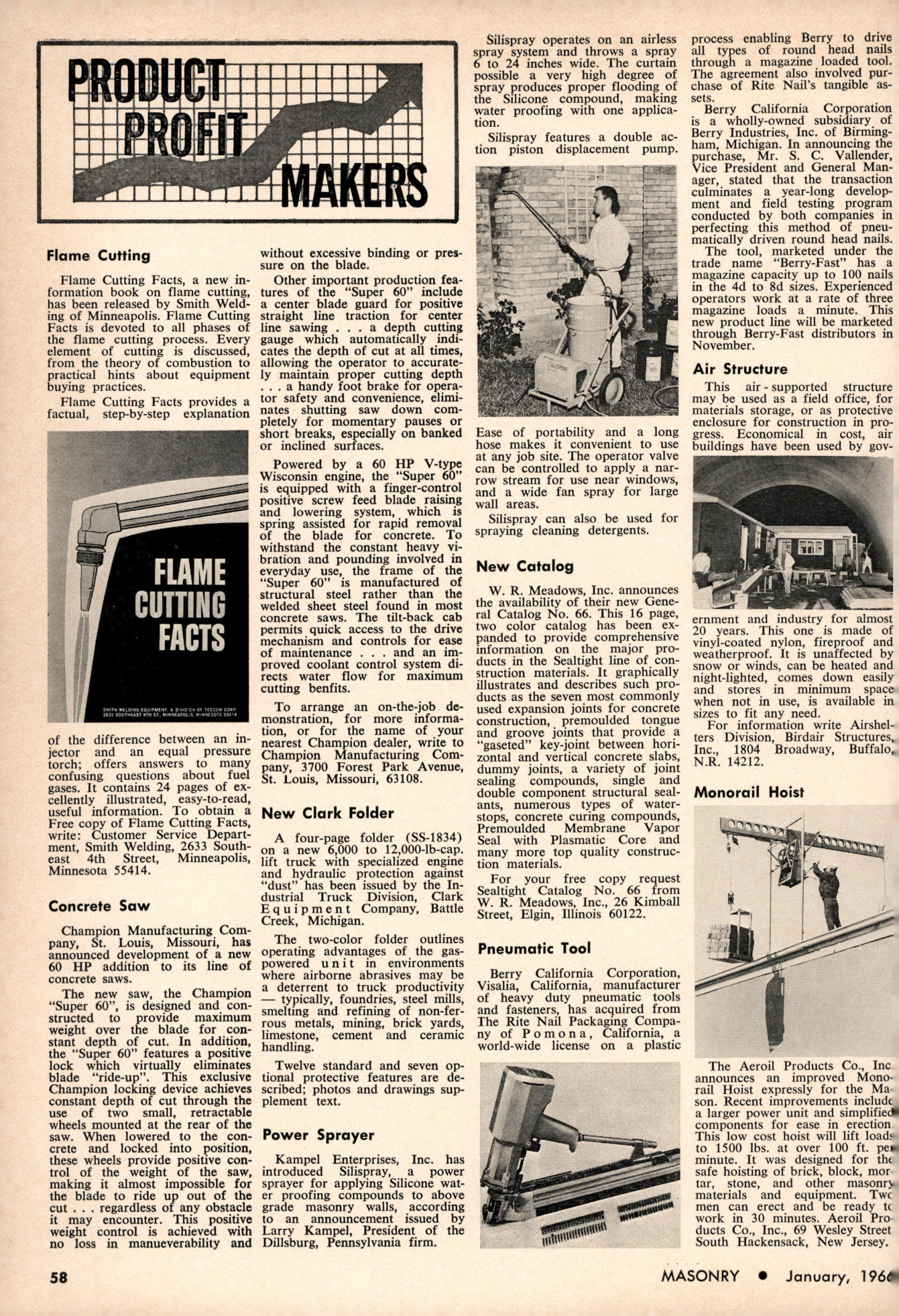Masonry Magazine January 1966 Page. 56