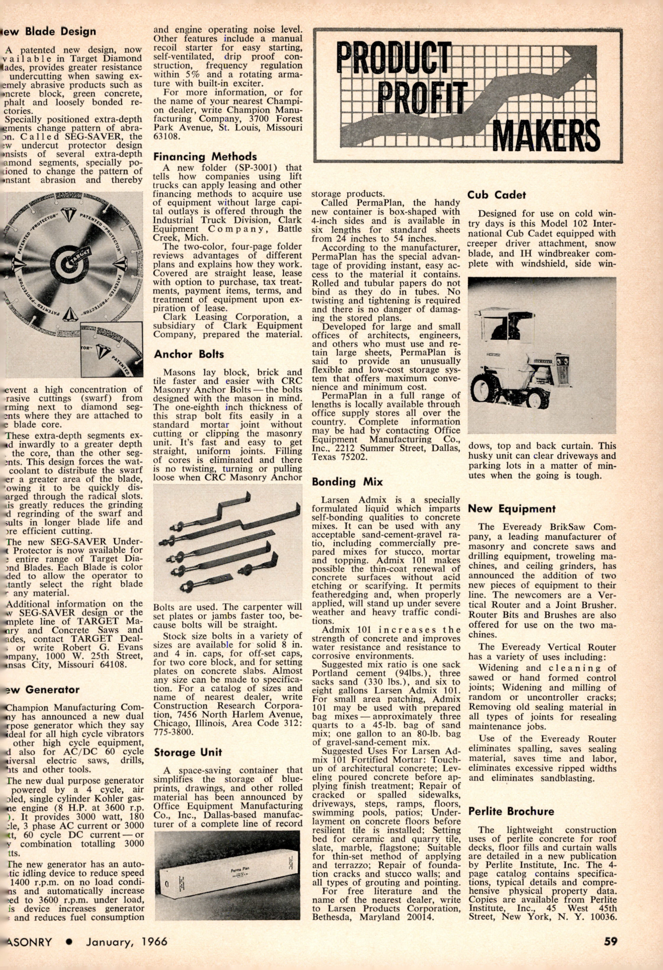 Masonry Magazine January 1966 Page. 57