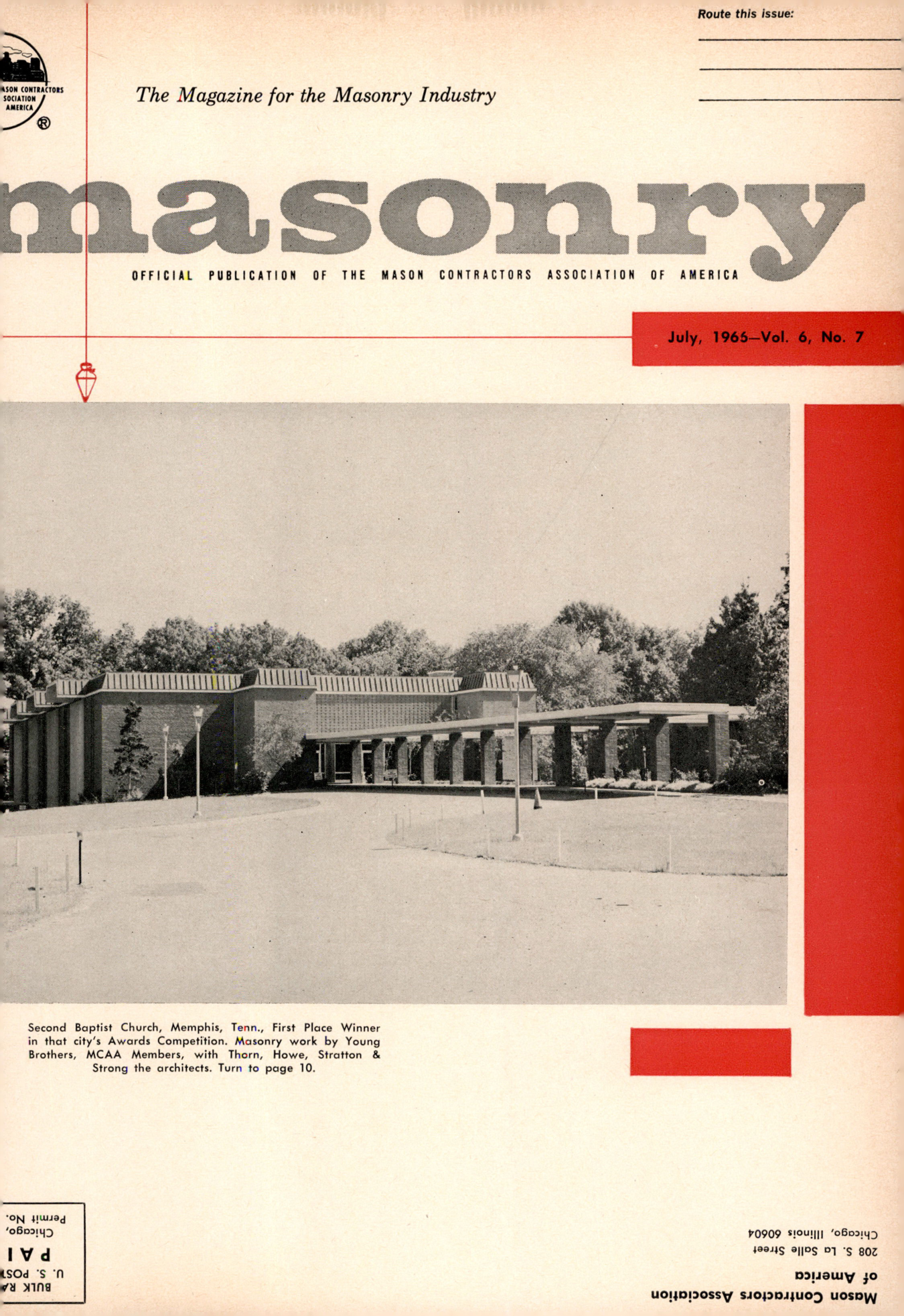 Masonry Magazine July 1966 Page. 1