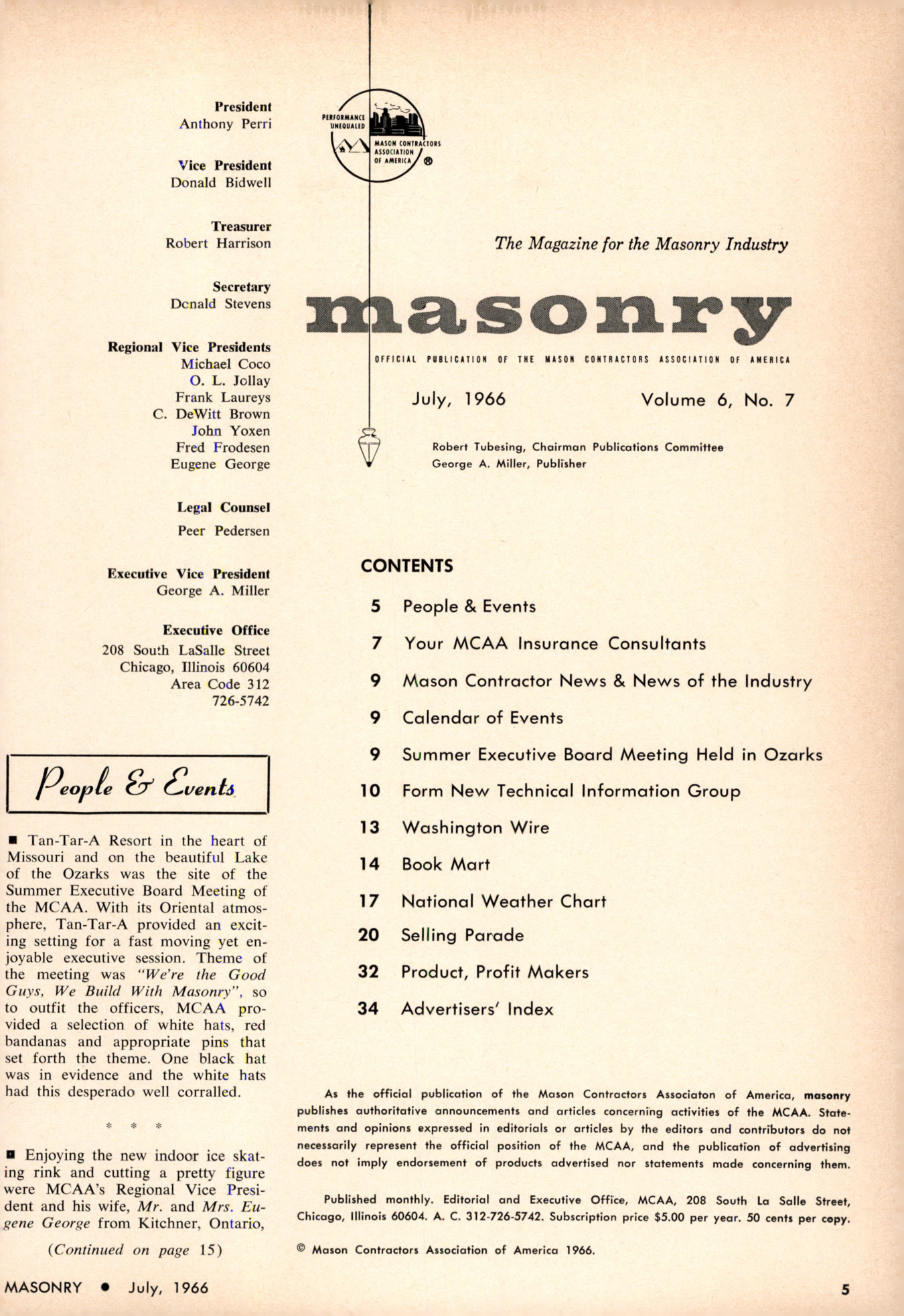 Masonry Magazine July 1966 Page. 5