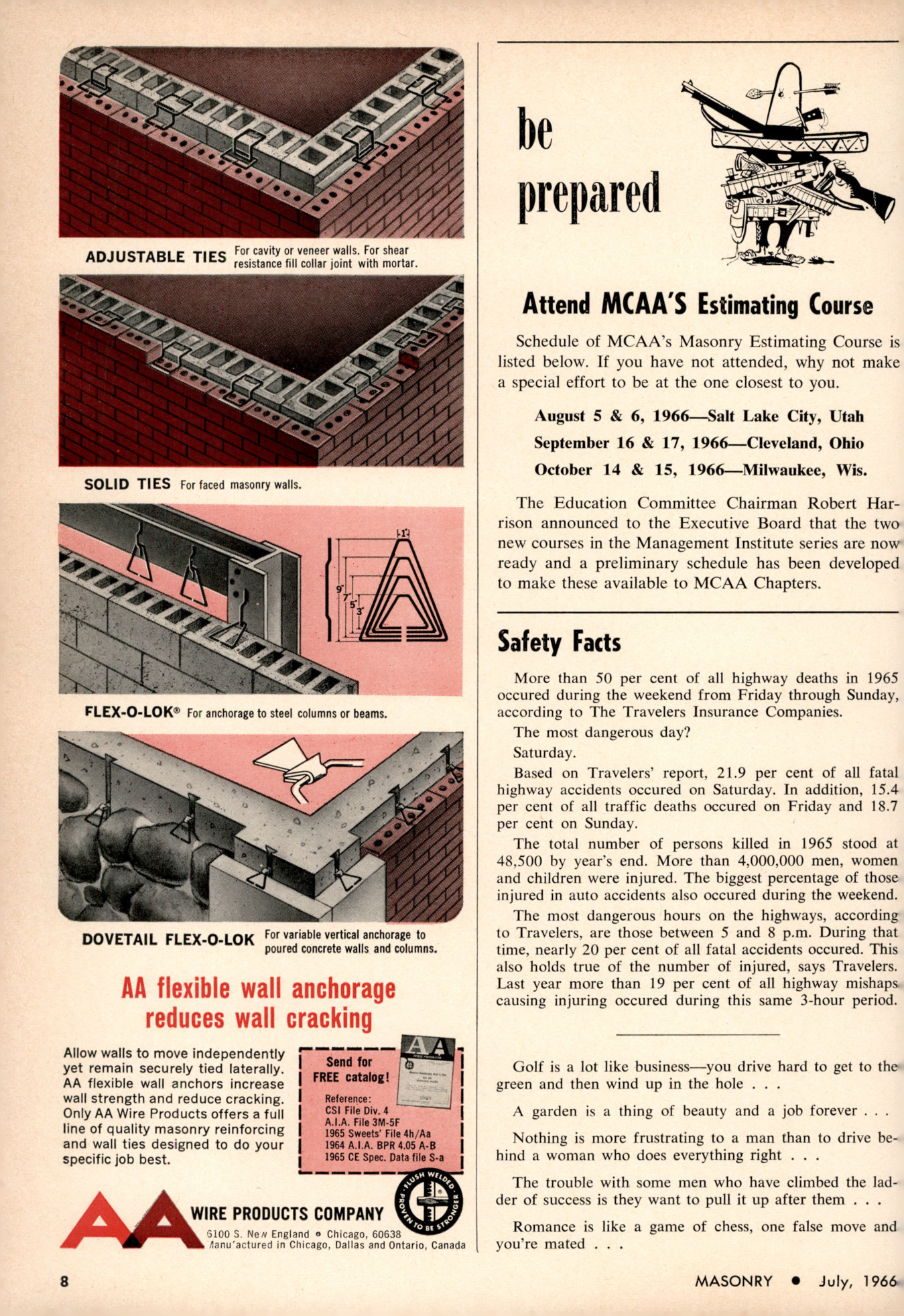 Masonry Magazine July 1966 Page. 8