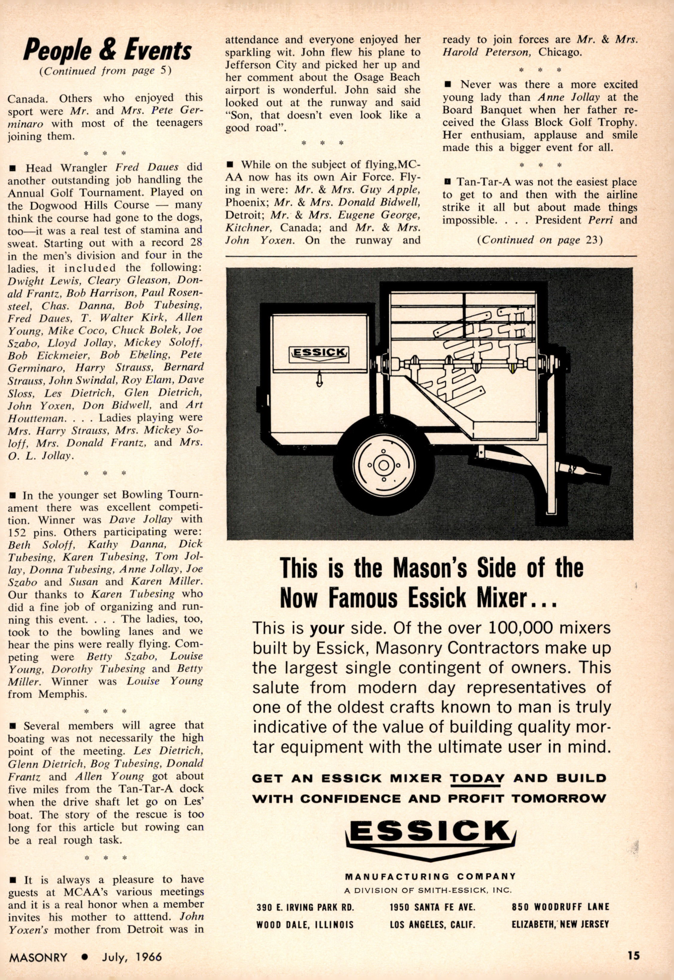 Masonry Magazine July 1966 Page. 15