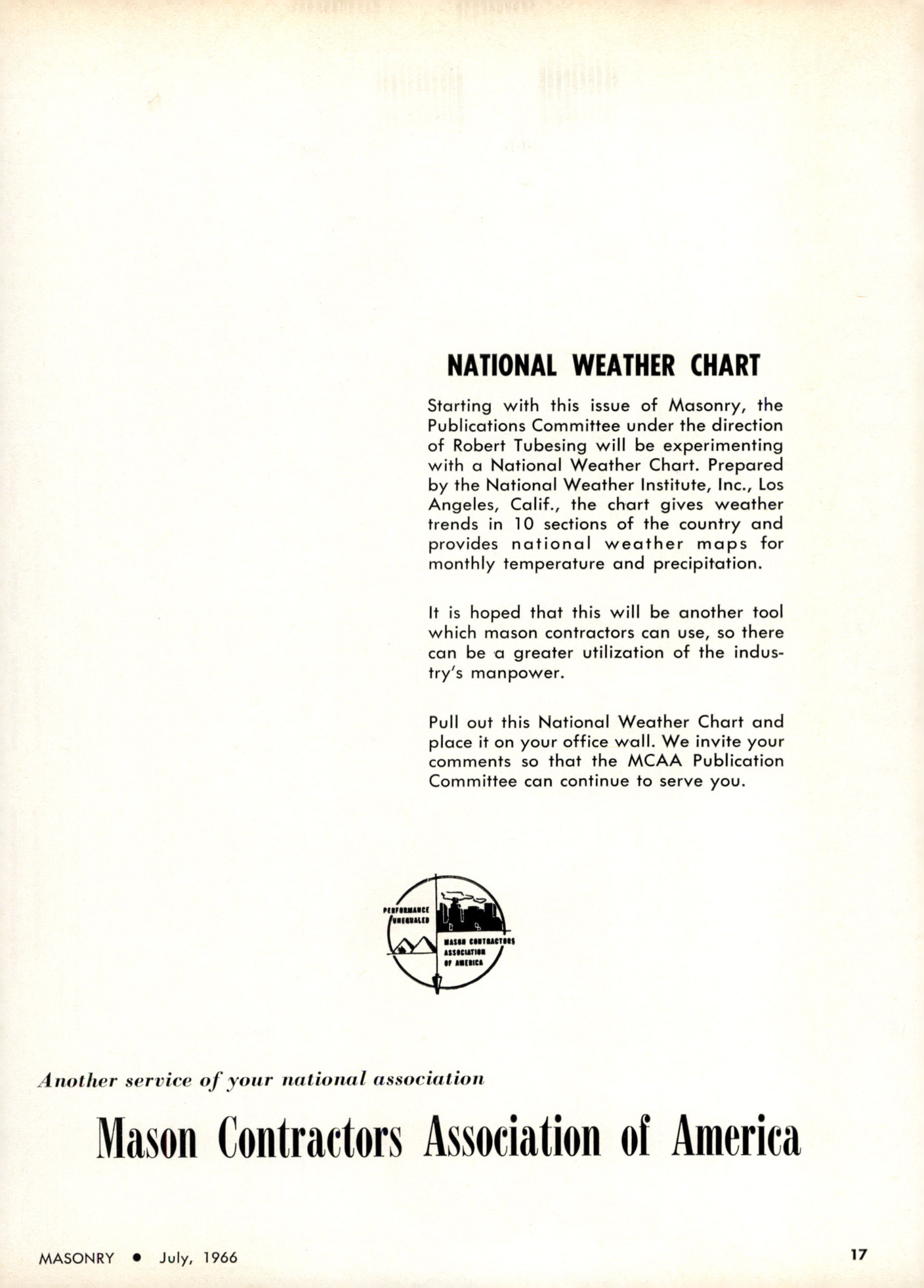 Masonry Magazine July 1966 Page. 17