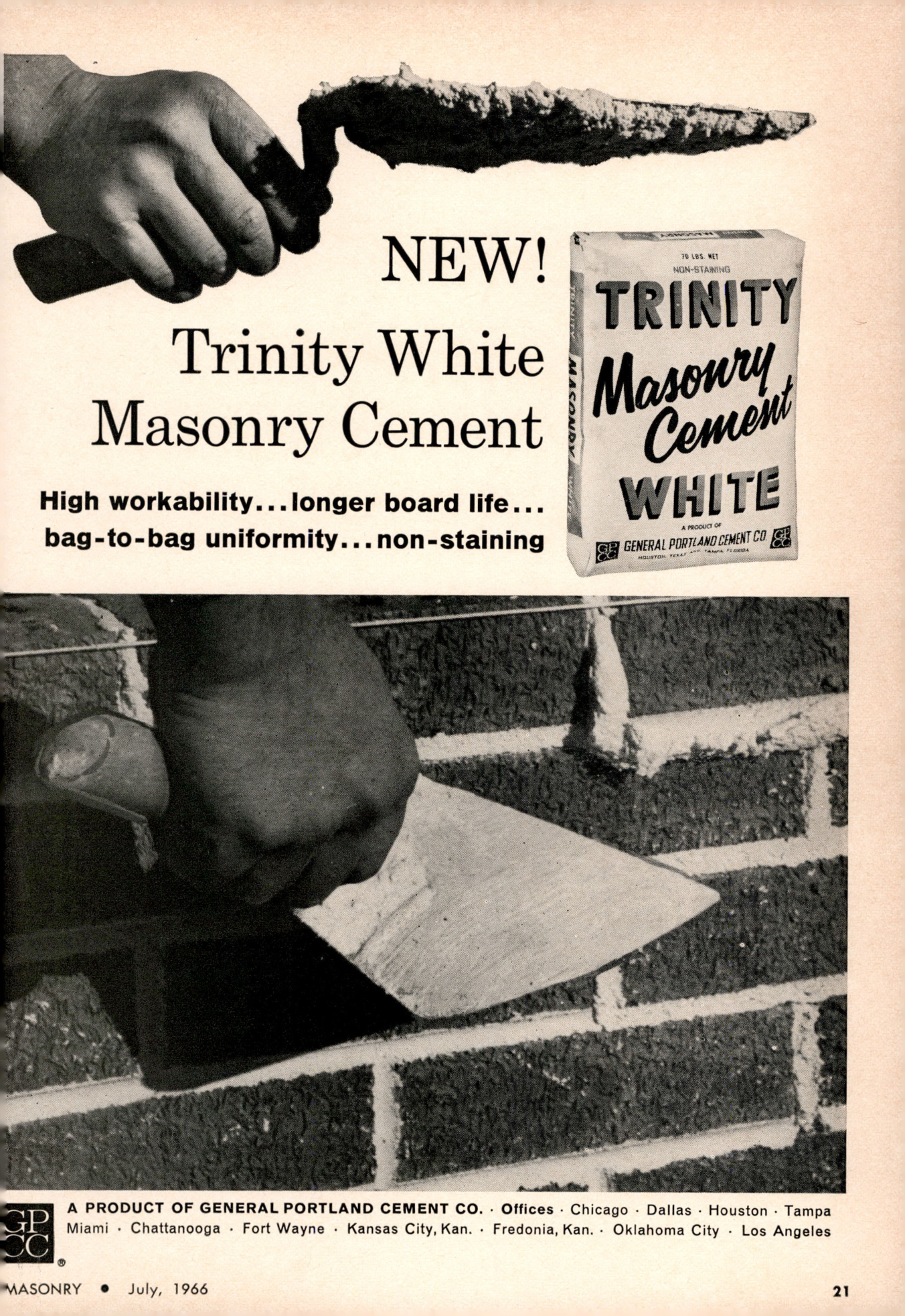 Masonry Magazine July 1966 Page. 21