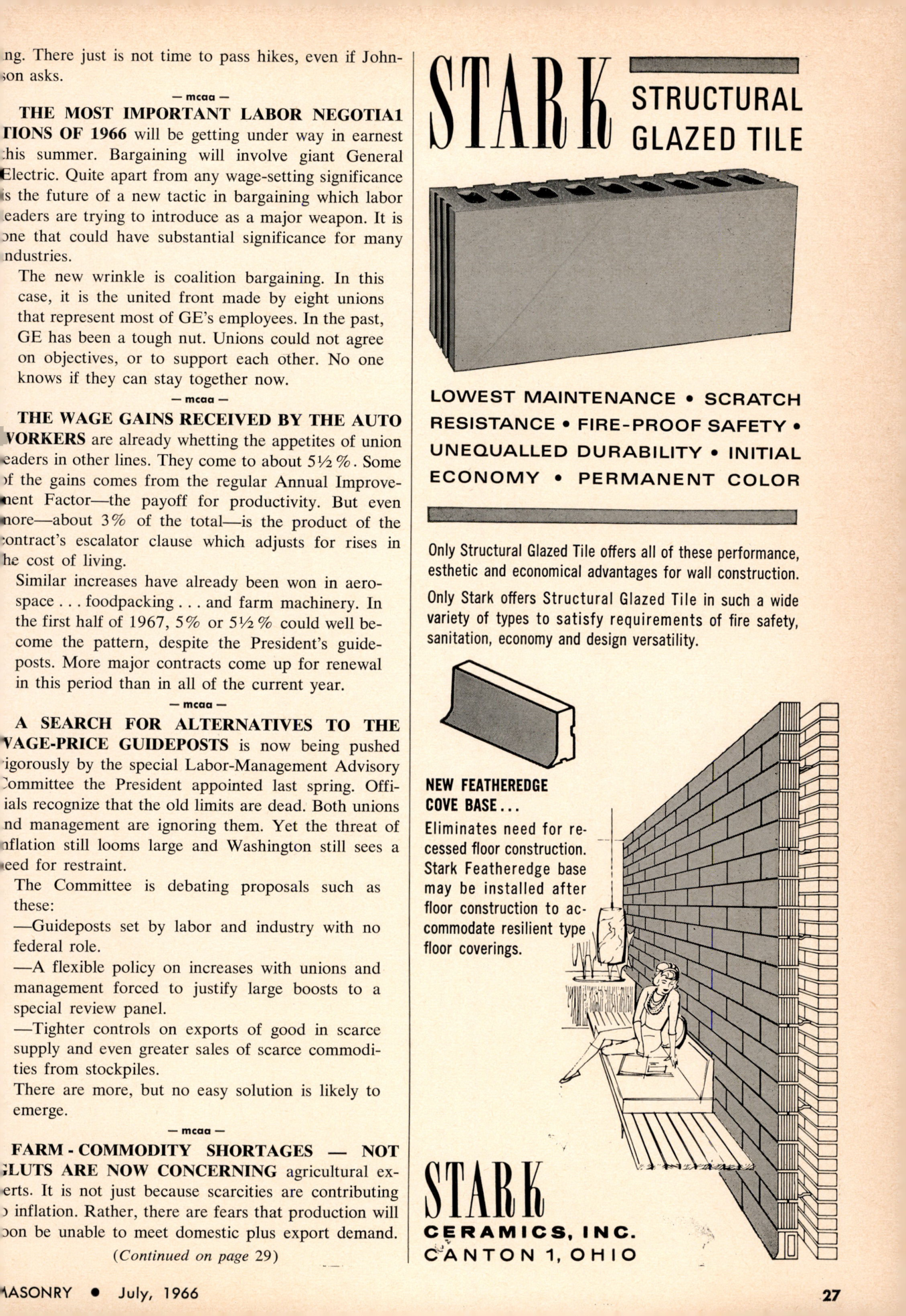 Masonry Magazine July 1966 Page. 27