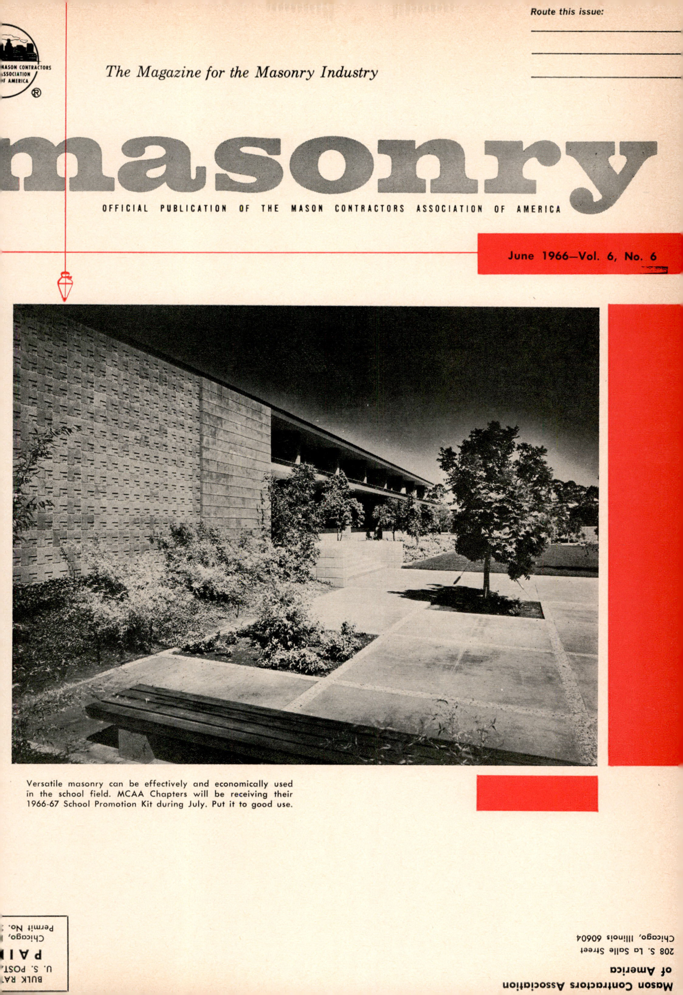 Masonry Magazine June 1966 Page. 1