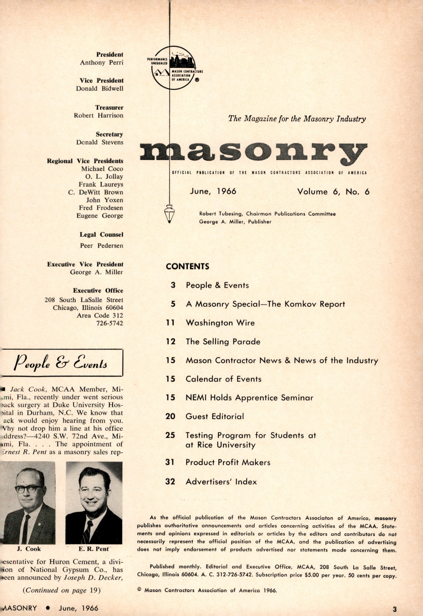 Masonry Magazine June 1966 Page. 3