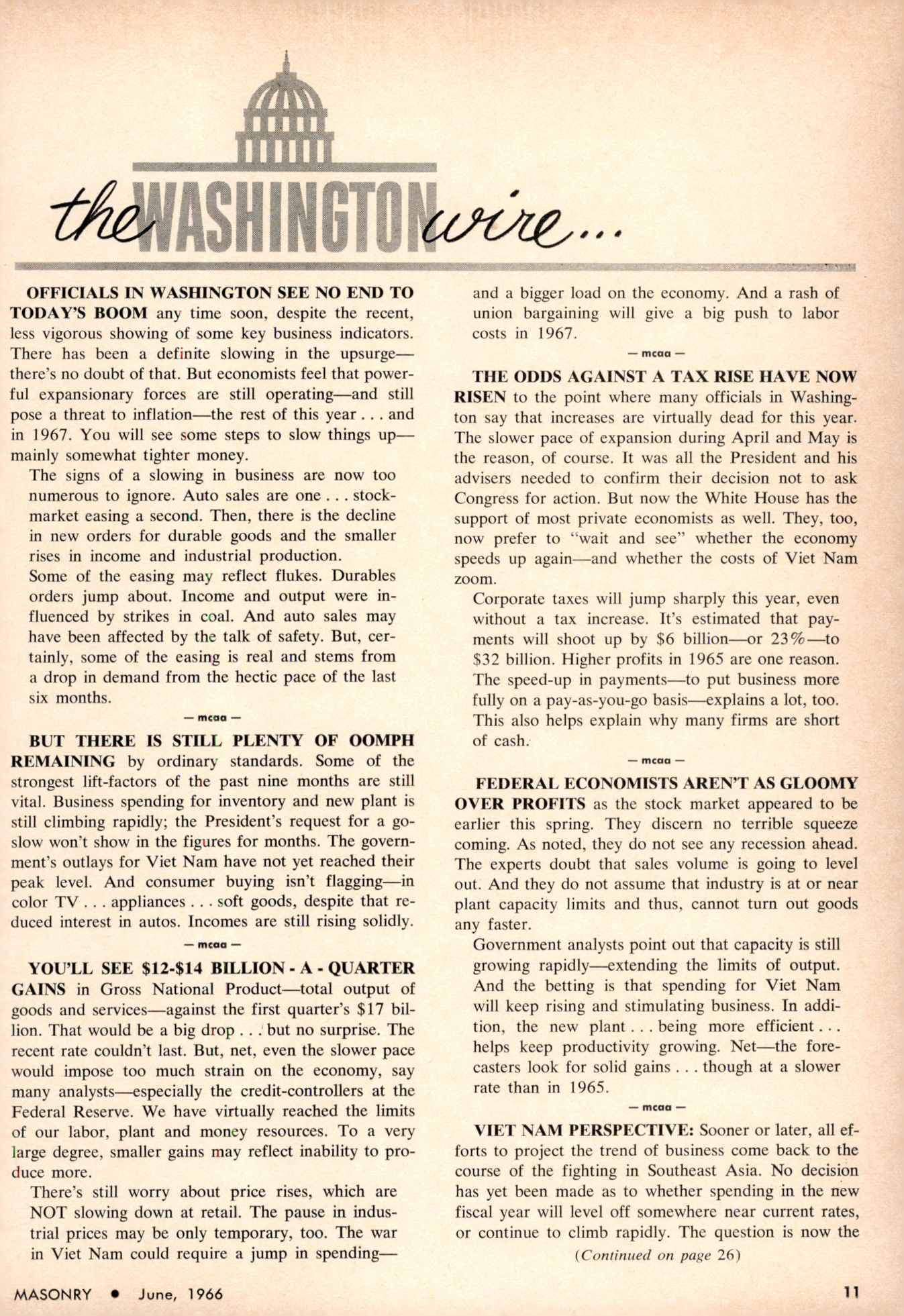 Masonry Magazine June 1966 Page. 11