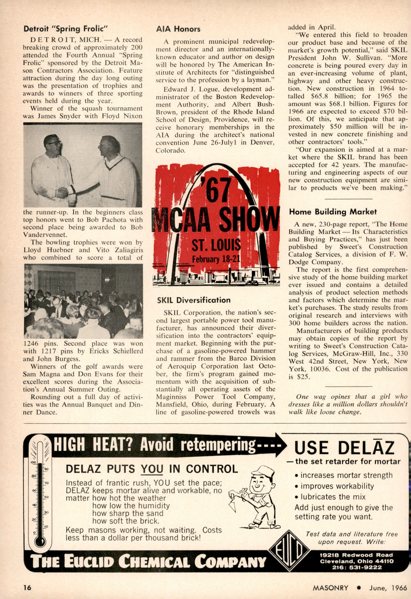 Masonry Magazine June 1966 Page. 16