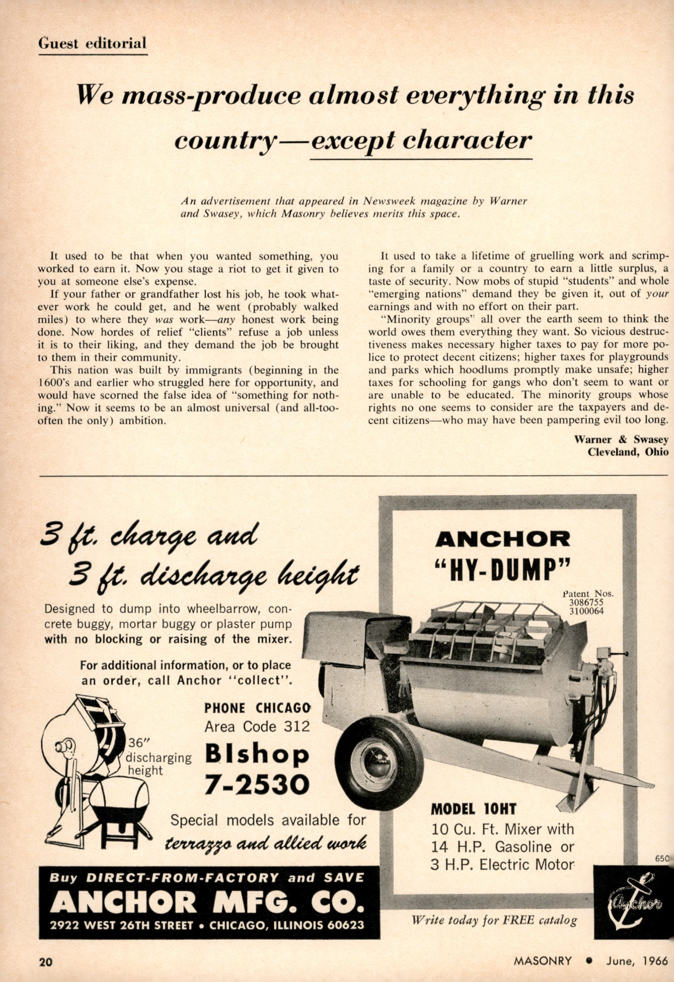 Masonry Magazine June 1966 Page. 20
