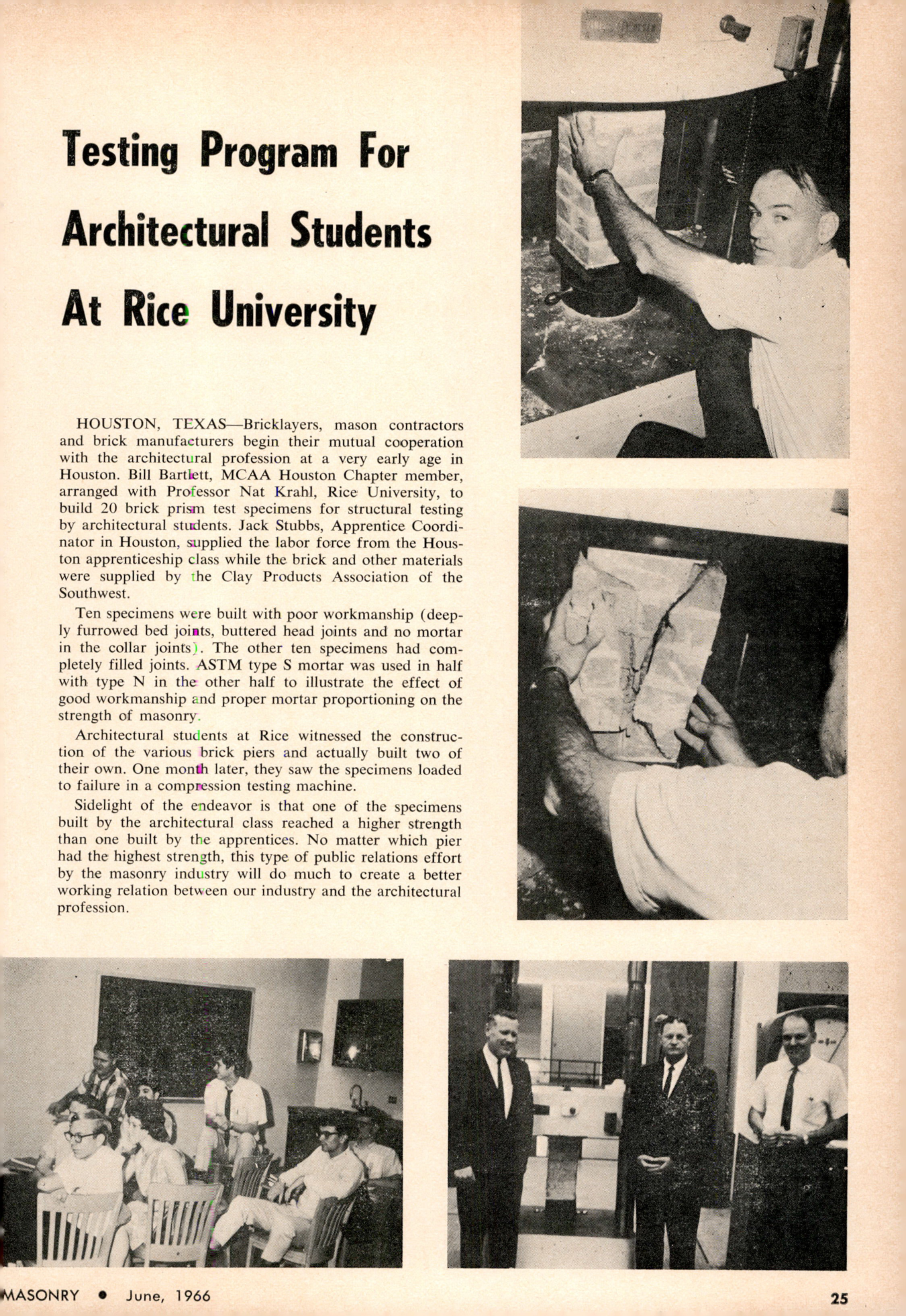 Masonry Magazine June 1966 Page. 25