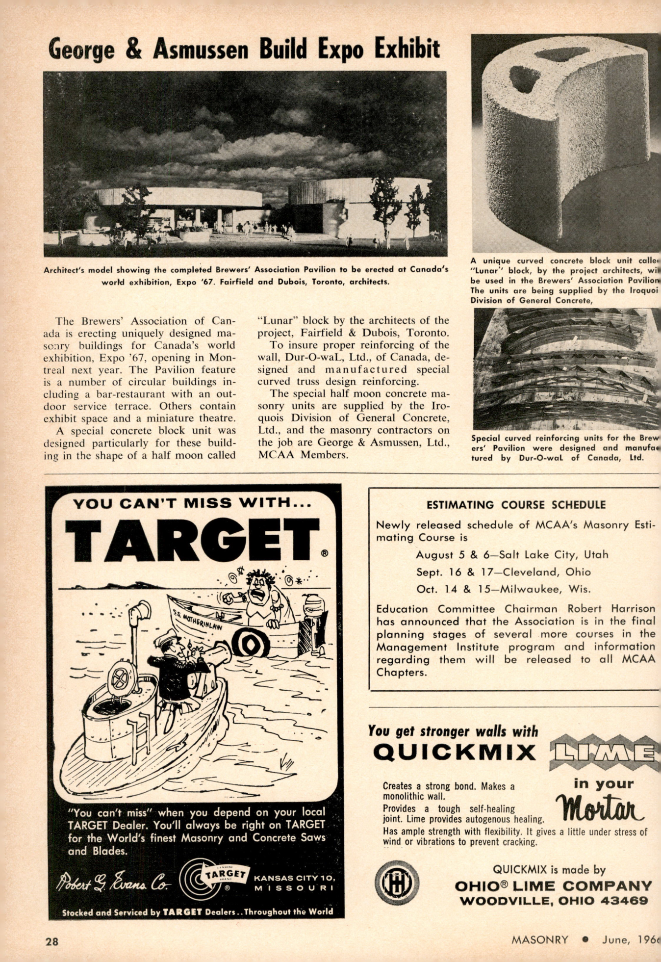 Masonry Magazine June 1966 Page. 28