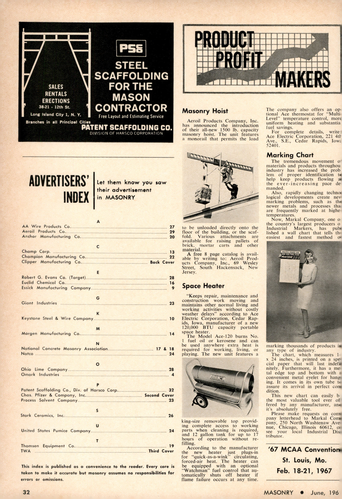 Masonry Magazine June 1966 Page. 32