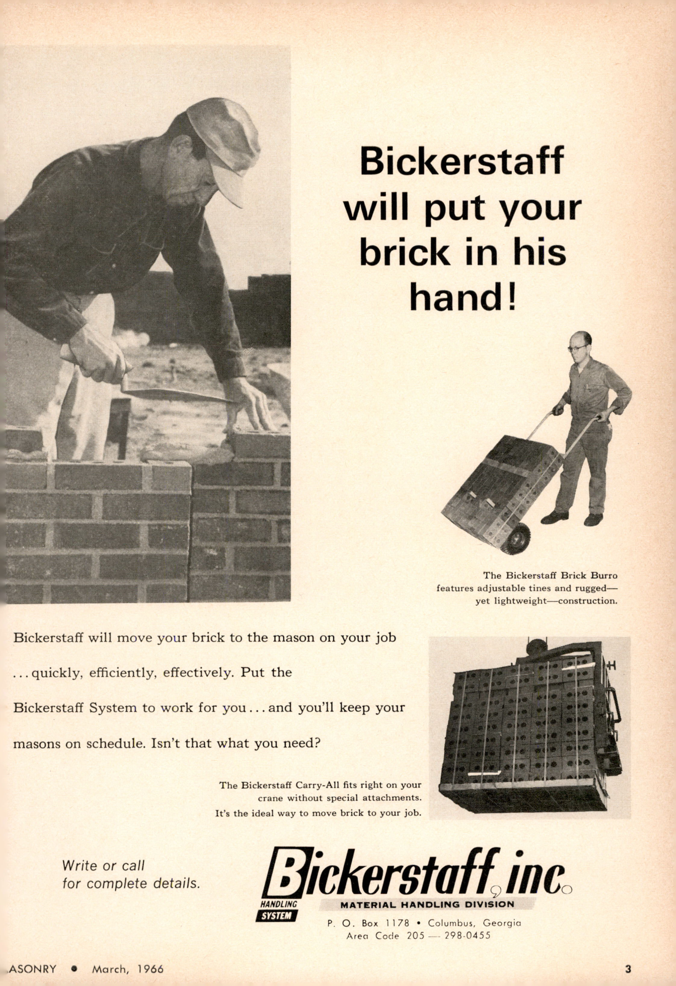 Masonry Magazine March 1966 Page. 3