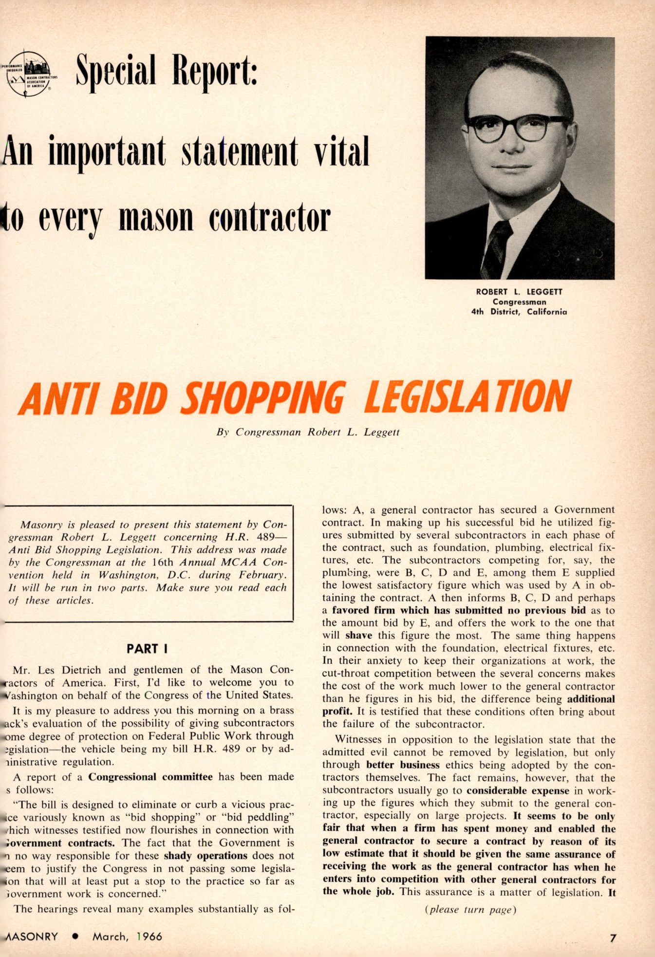 Masonry Magazine March 1966 Page. 7
