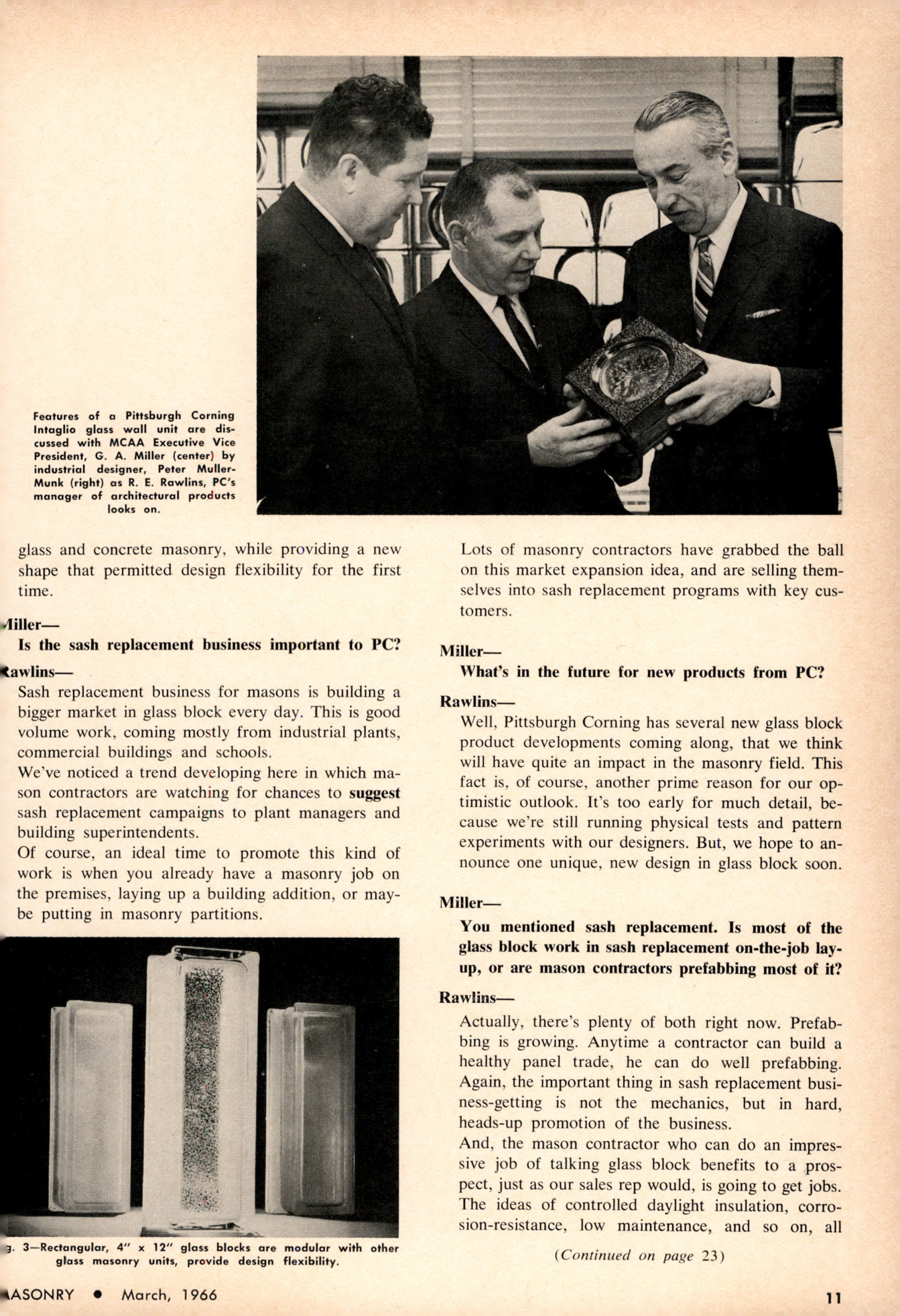 Masonry Magazine March 1966 Page. 11