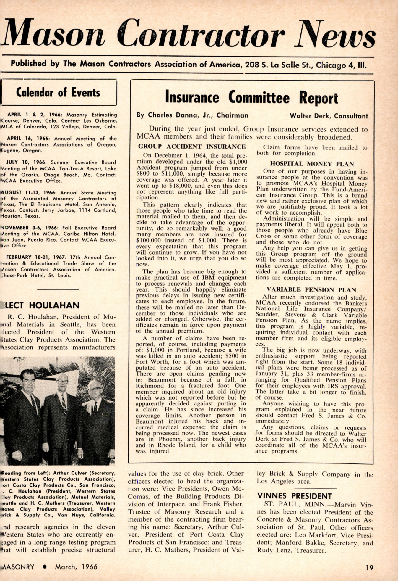 Masonry Magazine March 1966 Page. 19