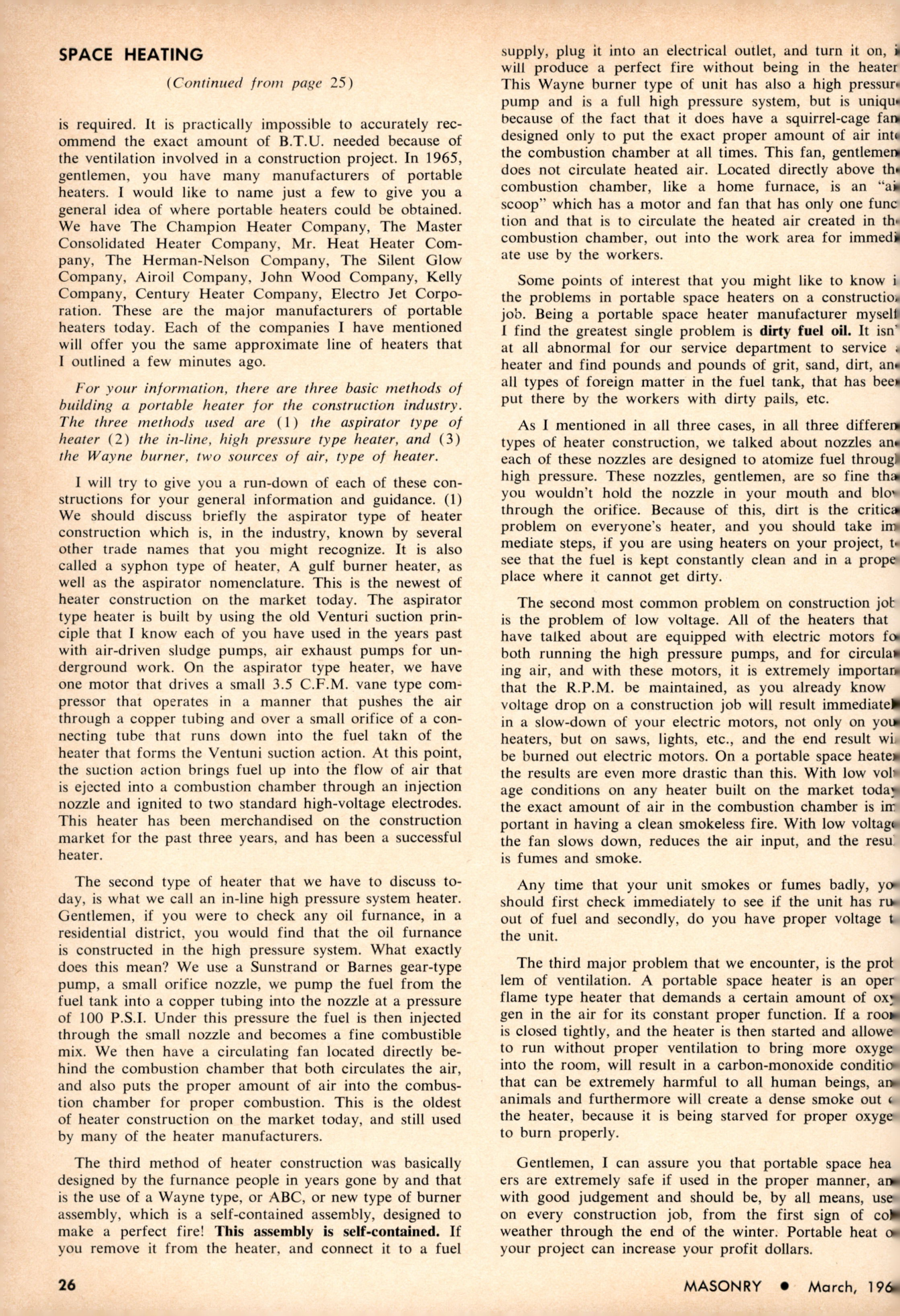 Masonry Magazine March 1966 Page. 26