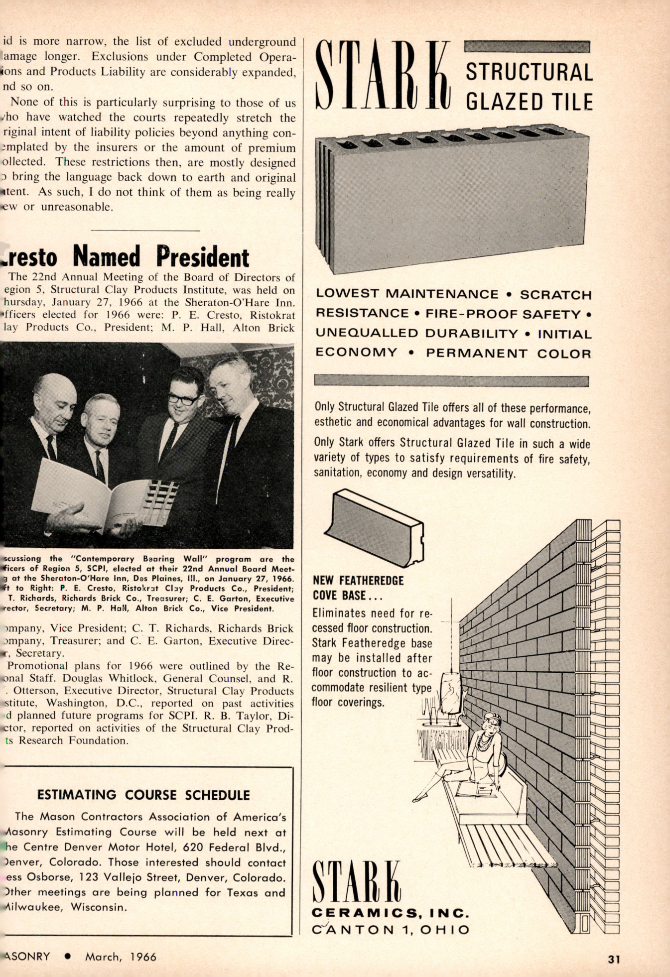 Masonry Magazine March 1966 Page. 31