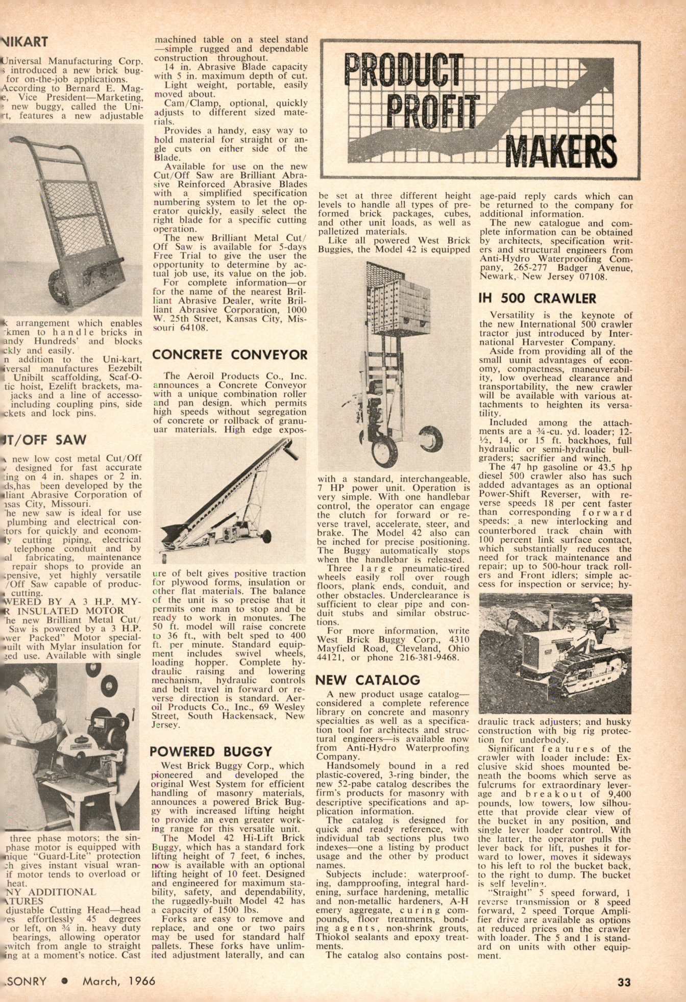 Masonry Magazine March 1966 Page. 33
