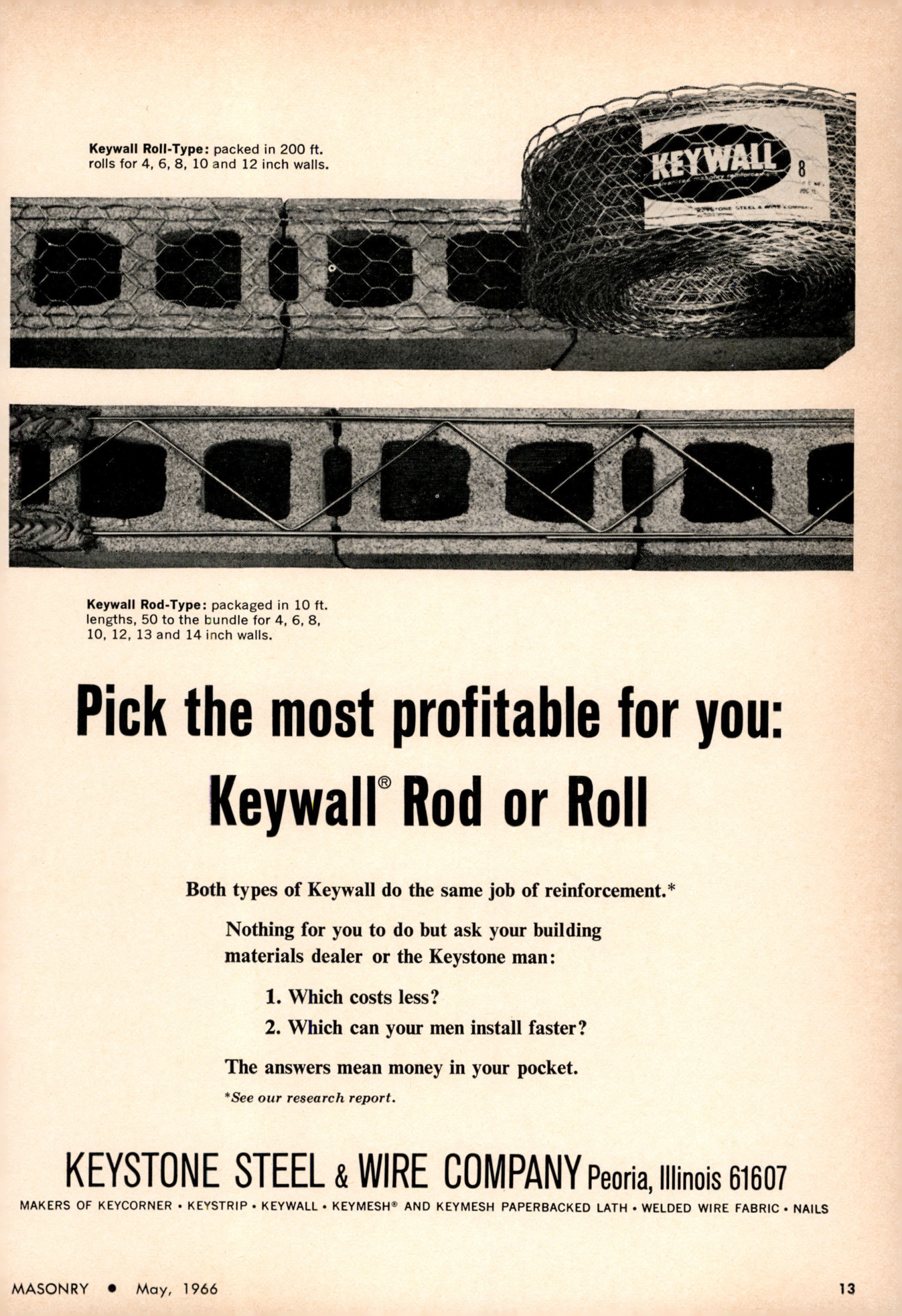 Masonry Magazine May 1966 Page. 13