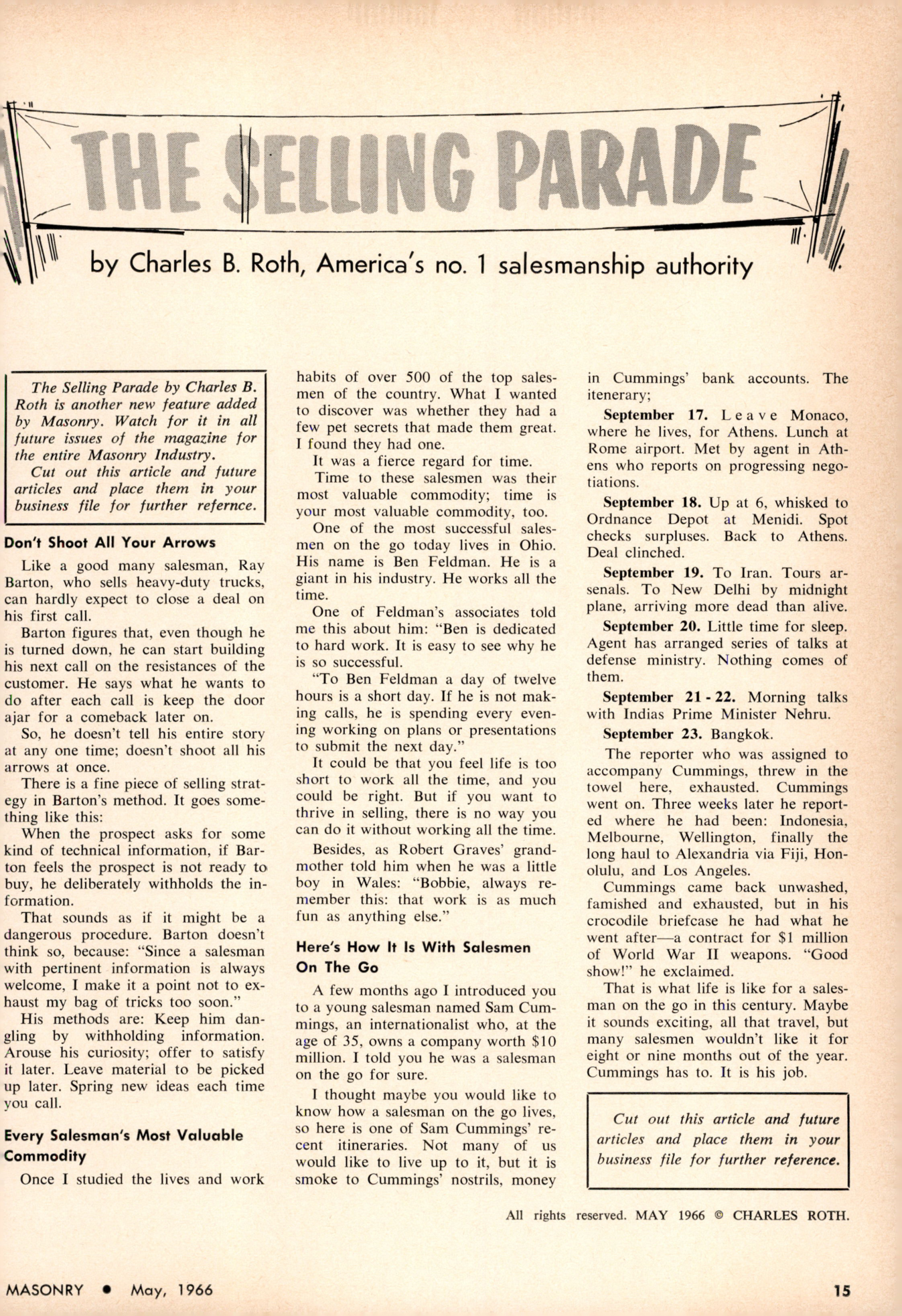 Masonry Magazine May 1966 Page. 15