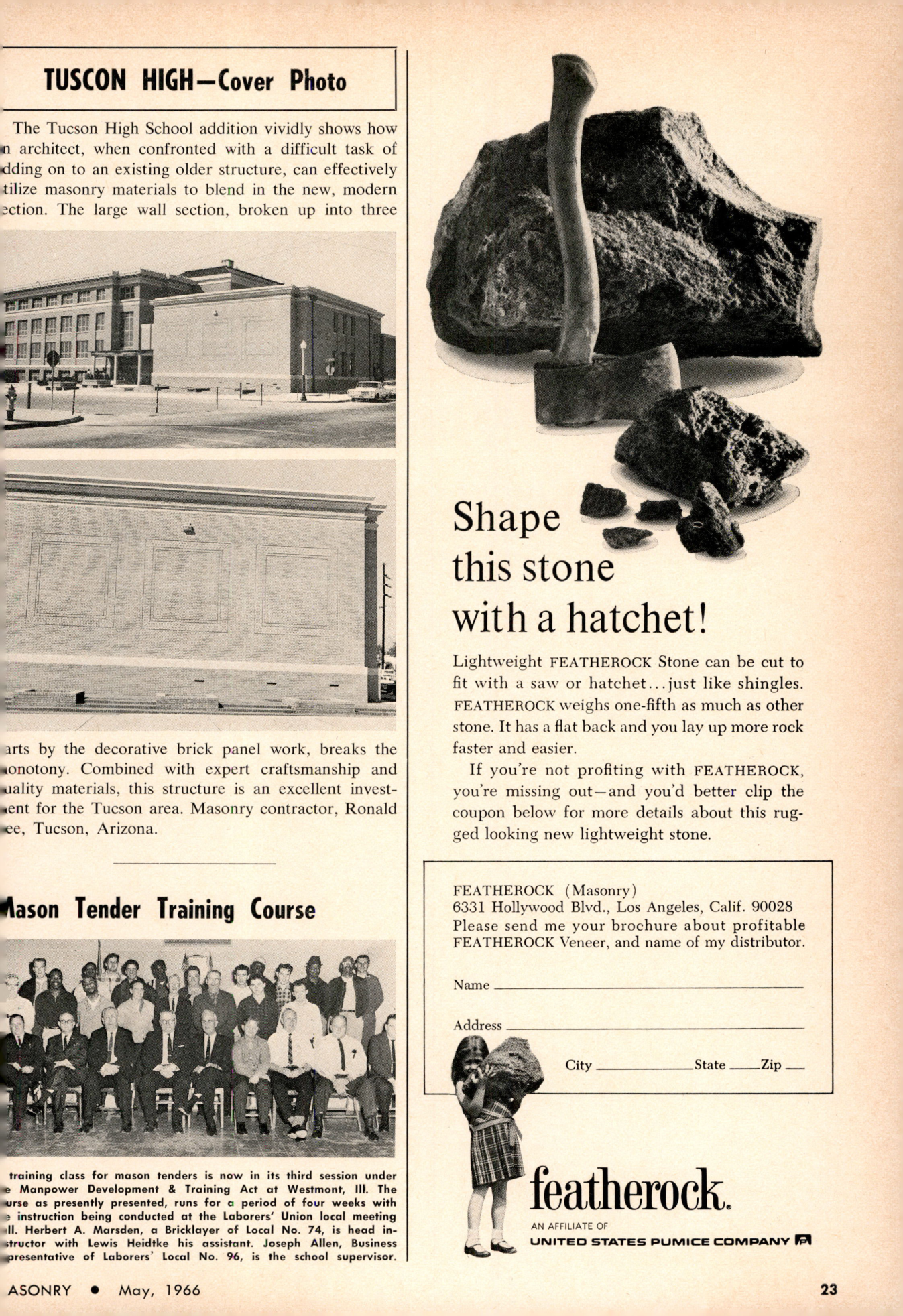 Masonry Magazine May 1966 Page. 23