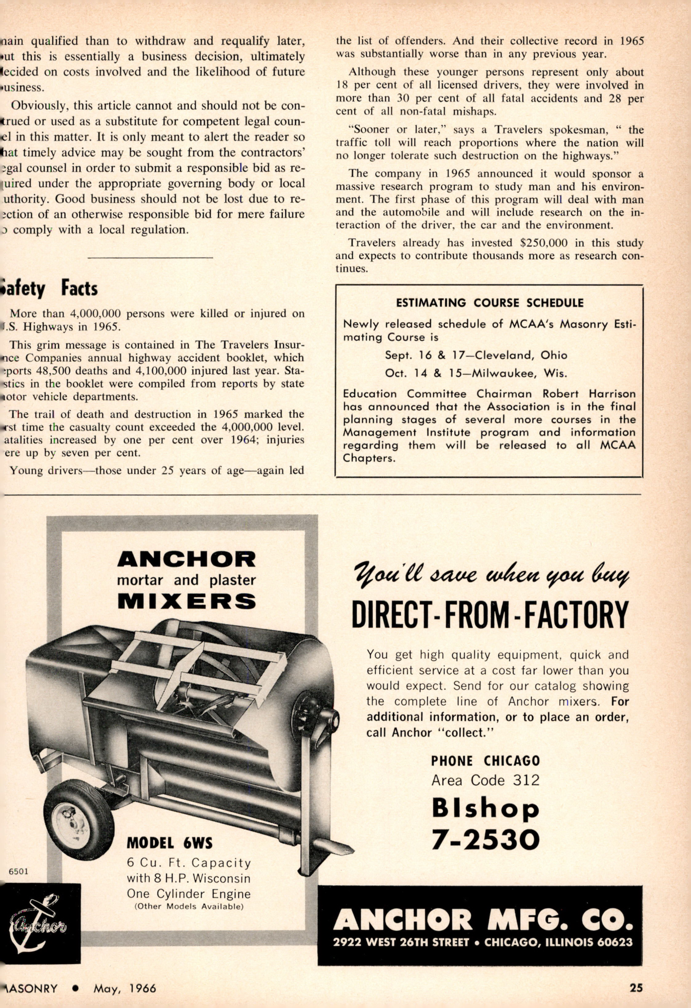 Masonry Magazine May 1966 Page. 25