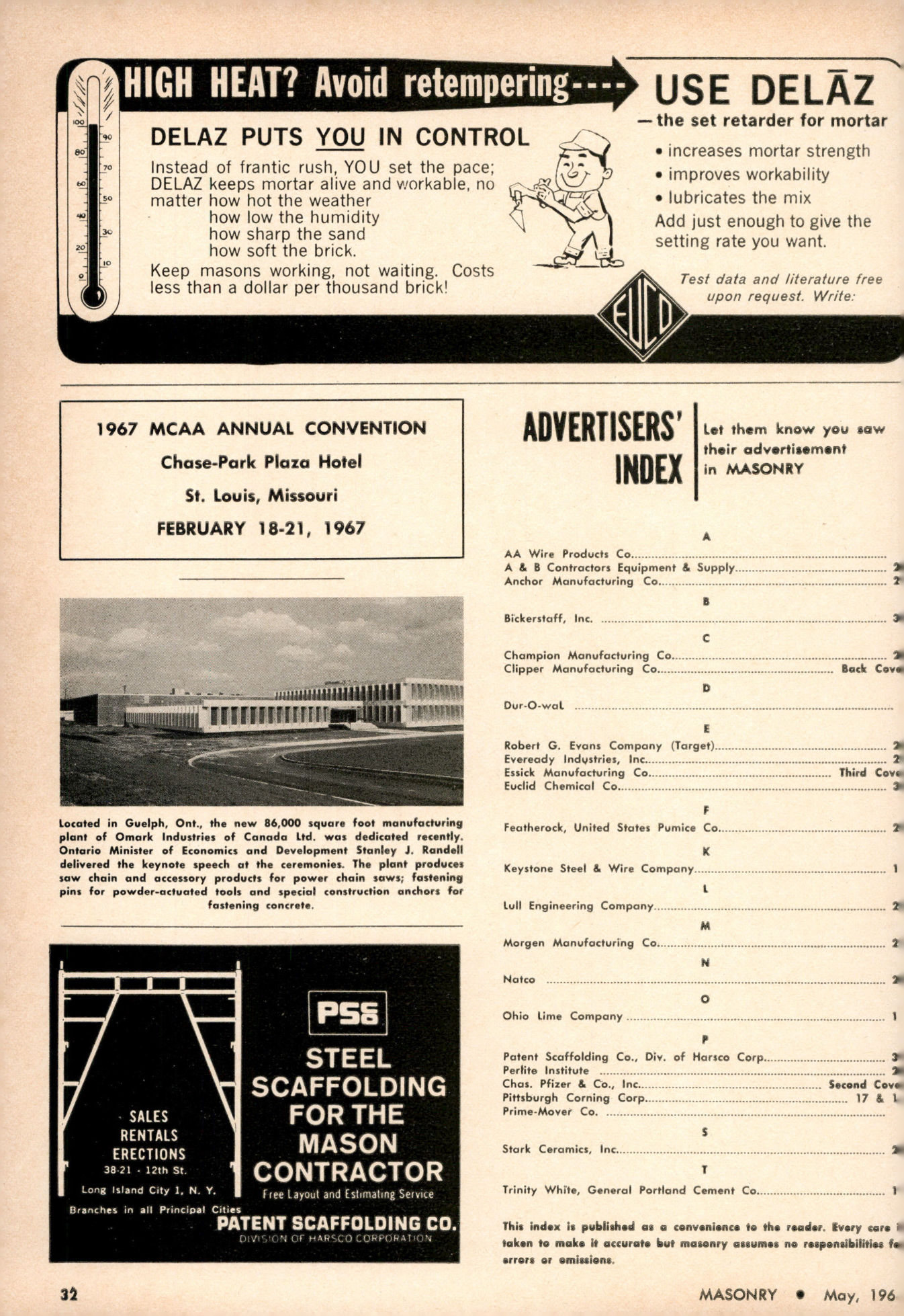 Masonry Magazine May 1966 Page. 32