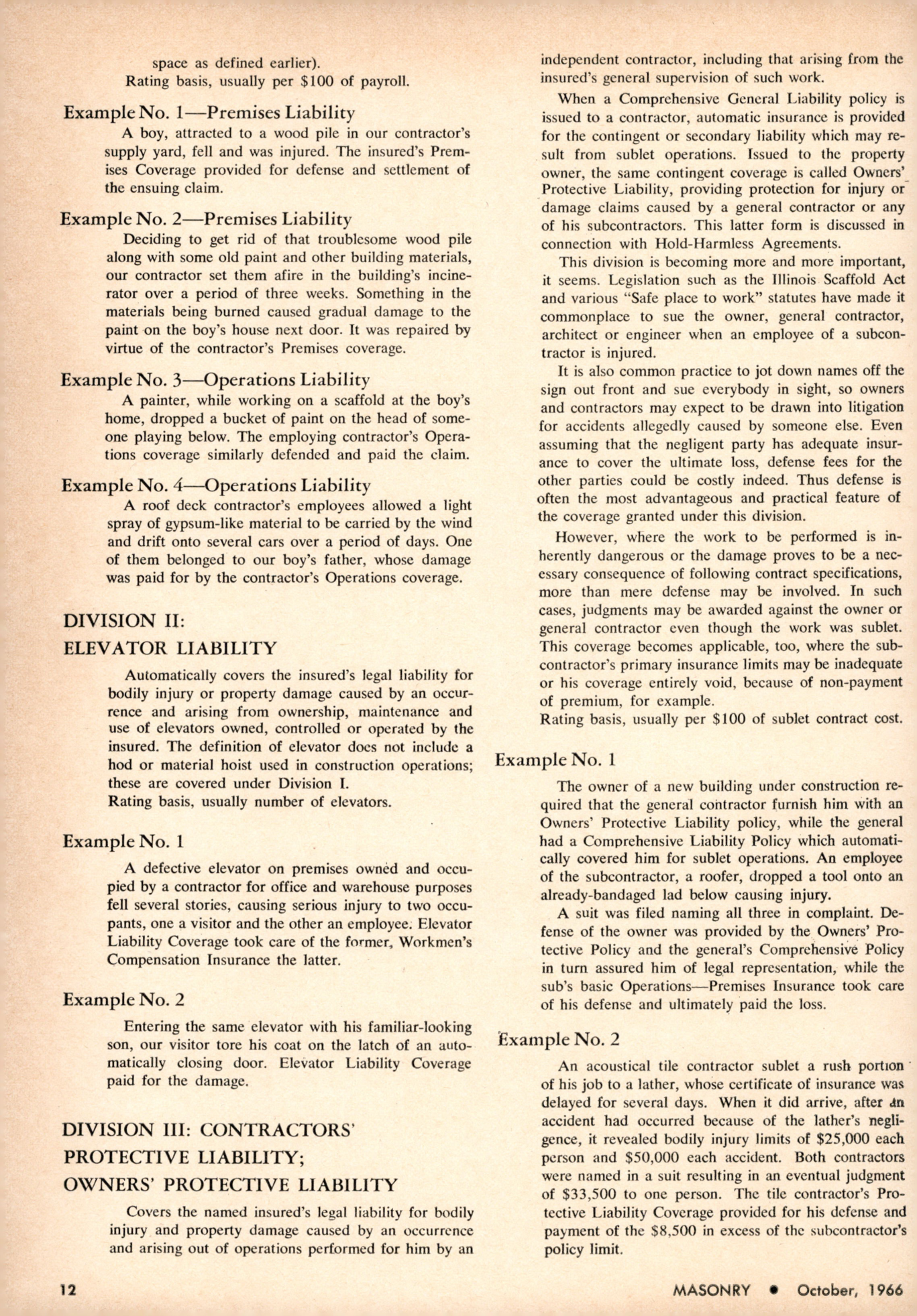 Masonry Magazine October 1966 Page. 12