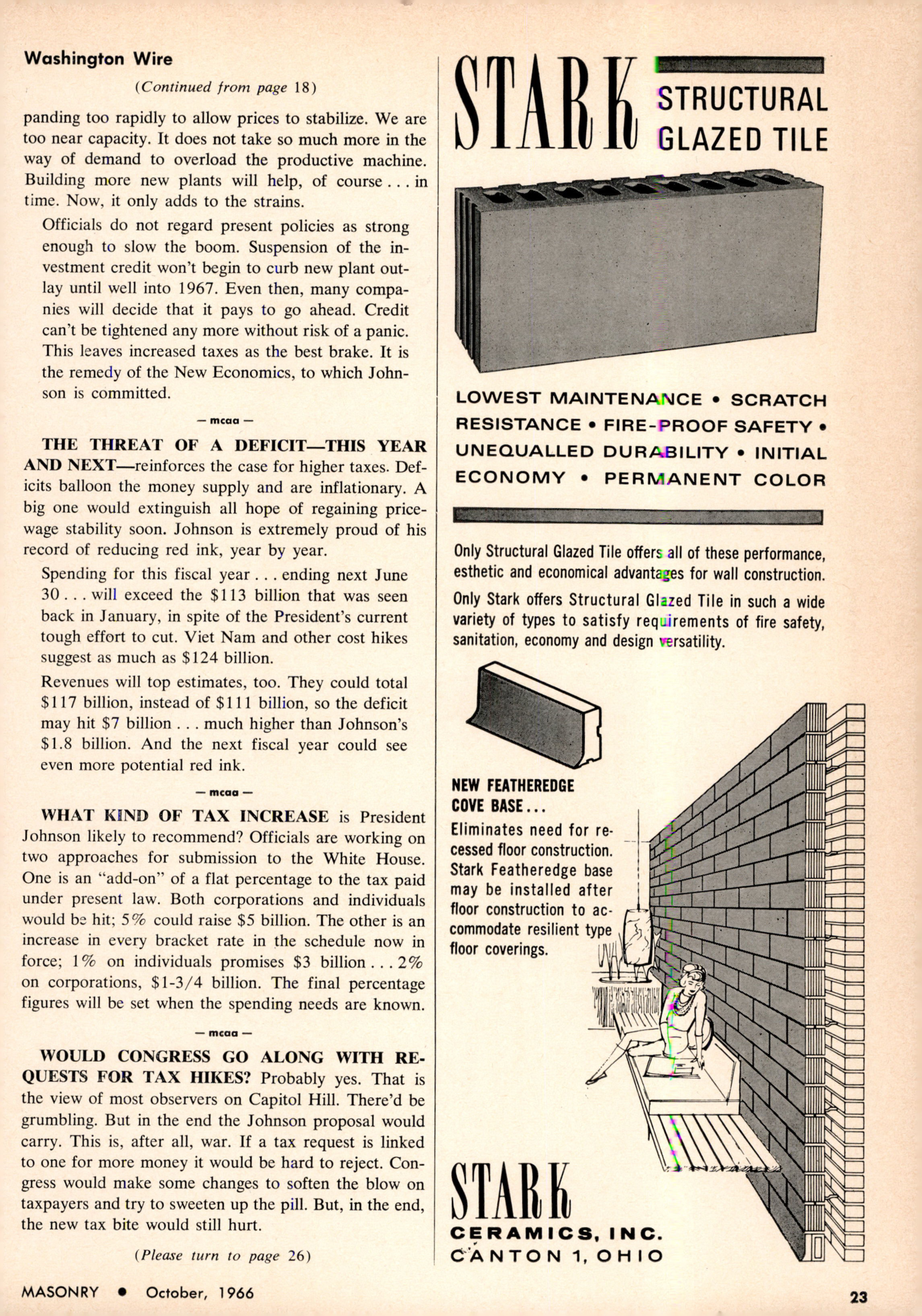Masonry Magazine October 1966 Page. 23