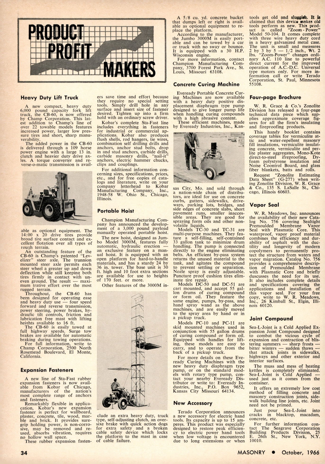 Masonry Magazine October 1966 Page. 34