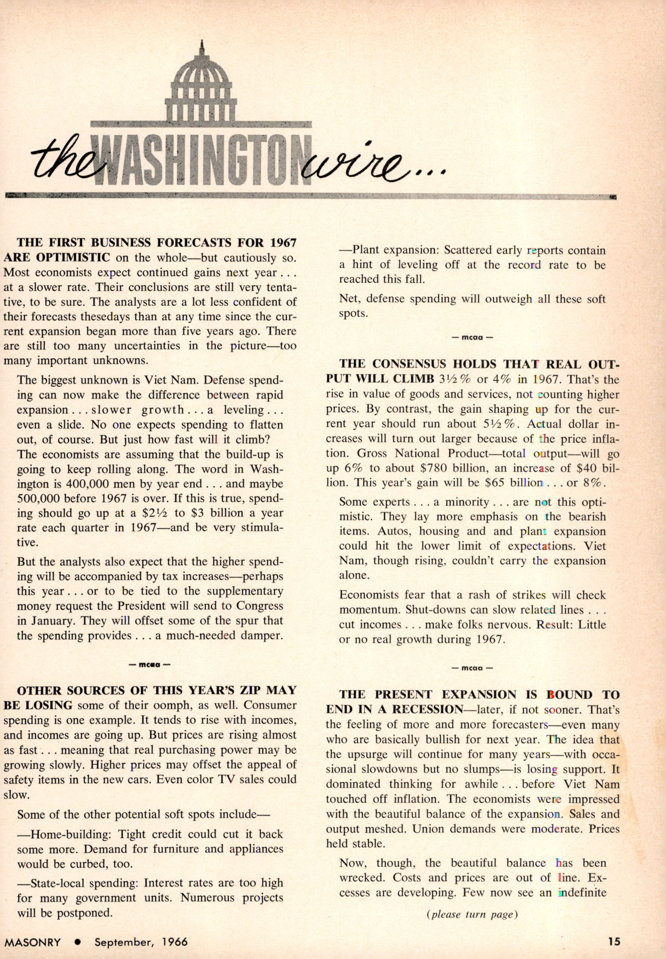 Masonry Magazine September 1966 Page. 15