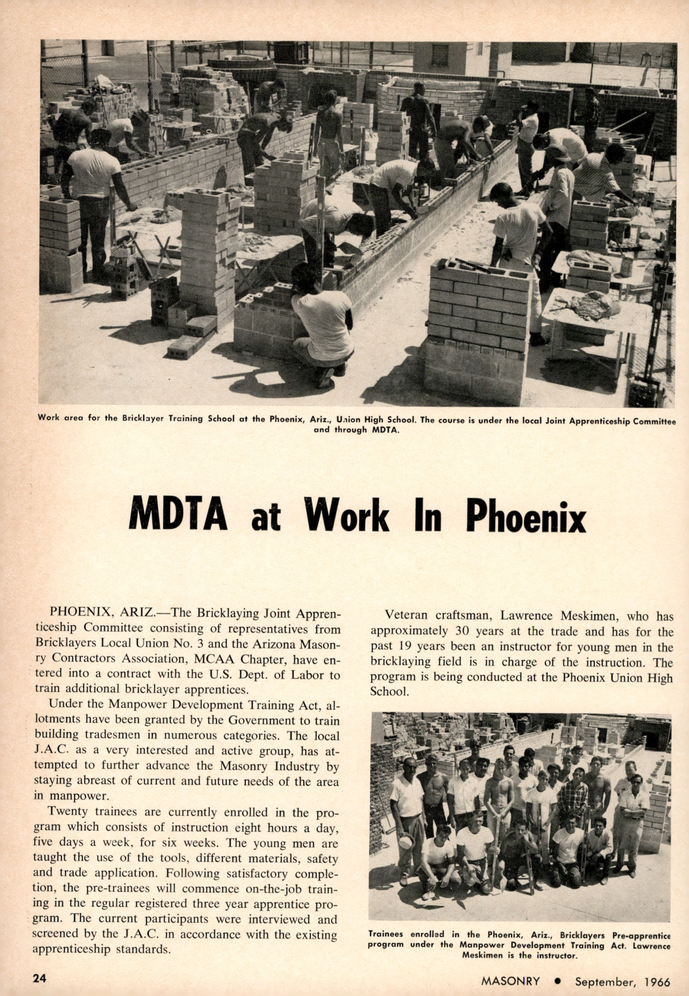 Masonry Magazine September 1966 Page. 24