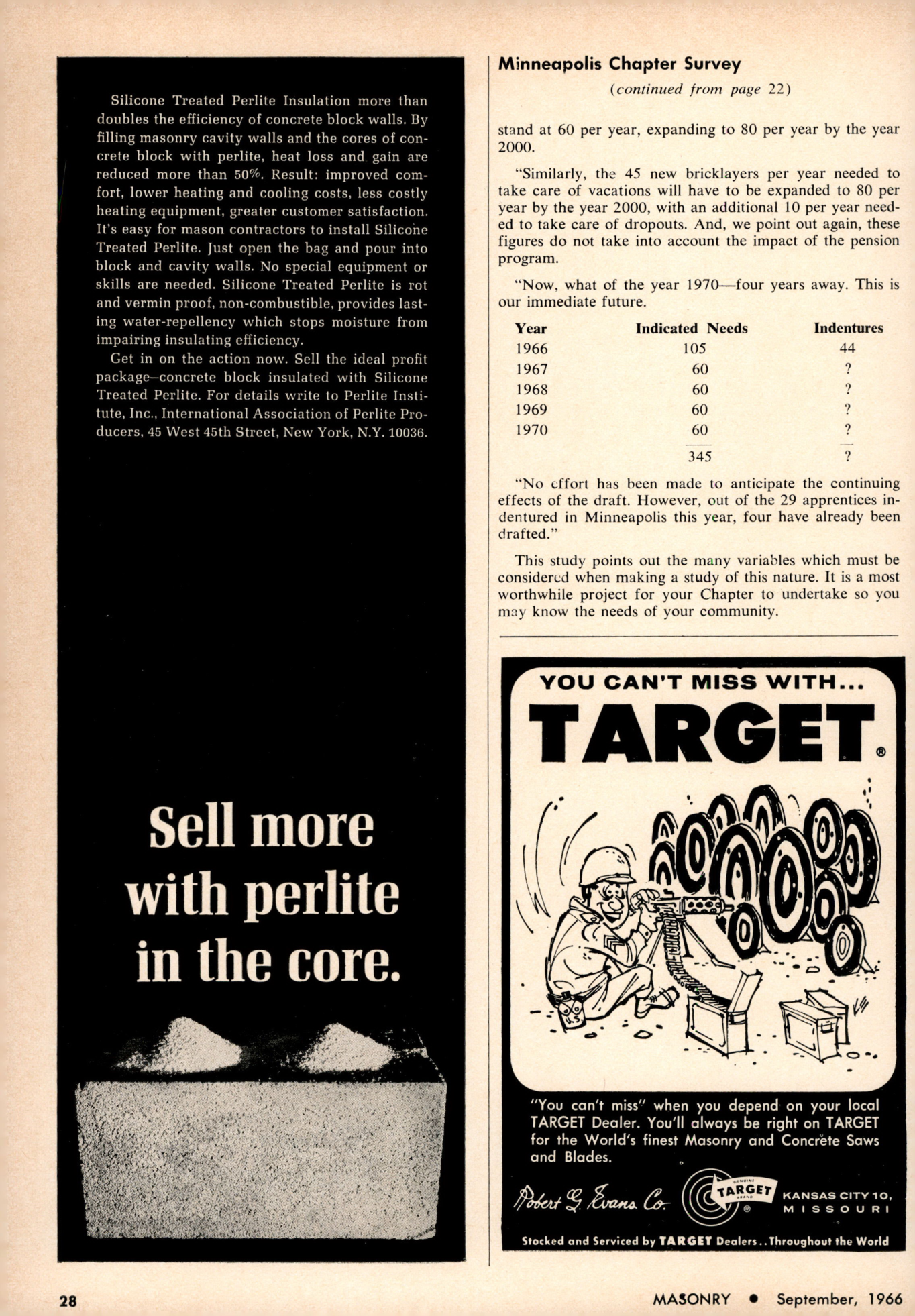 Masonry Magazine September 1966 Page. 28