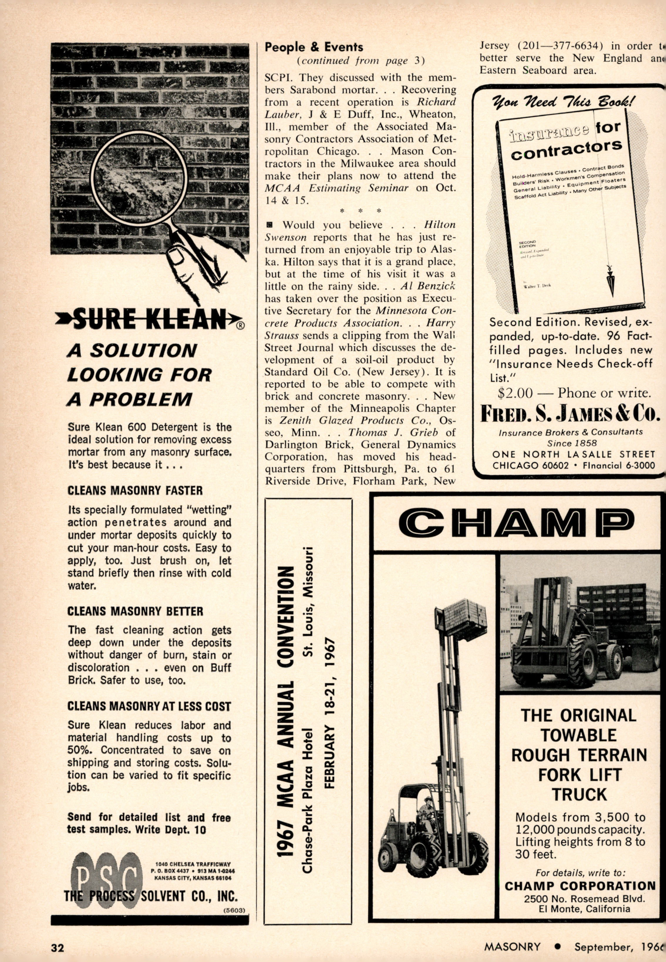 Masonry Magazine September 1966 Page. 32