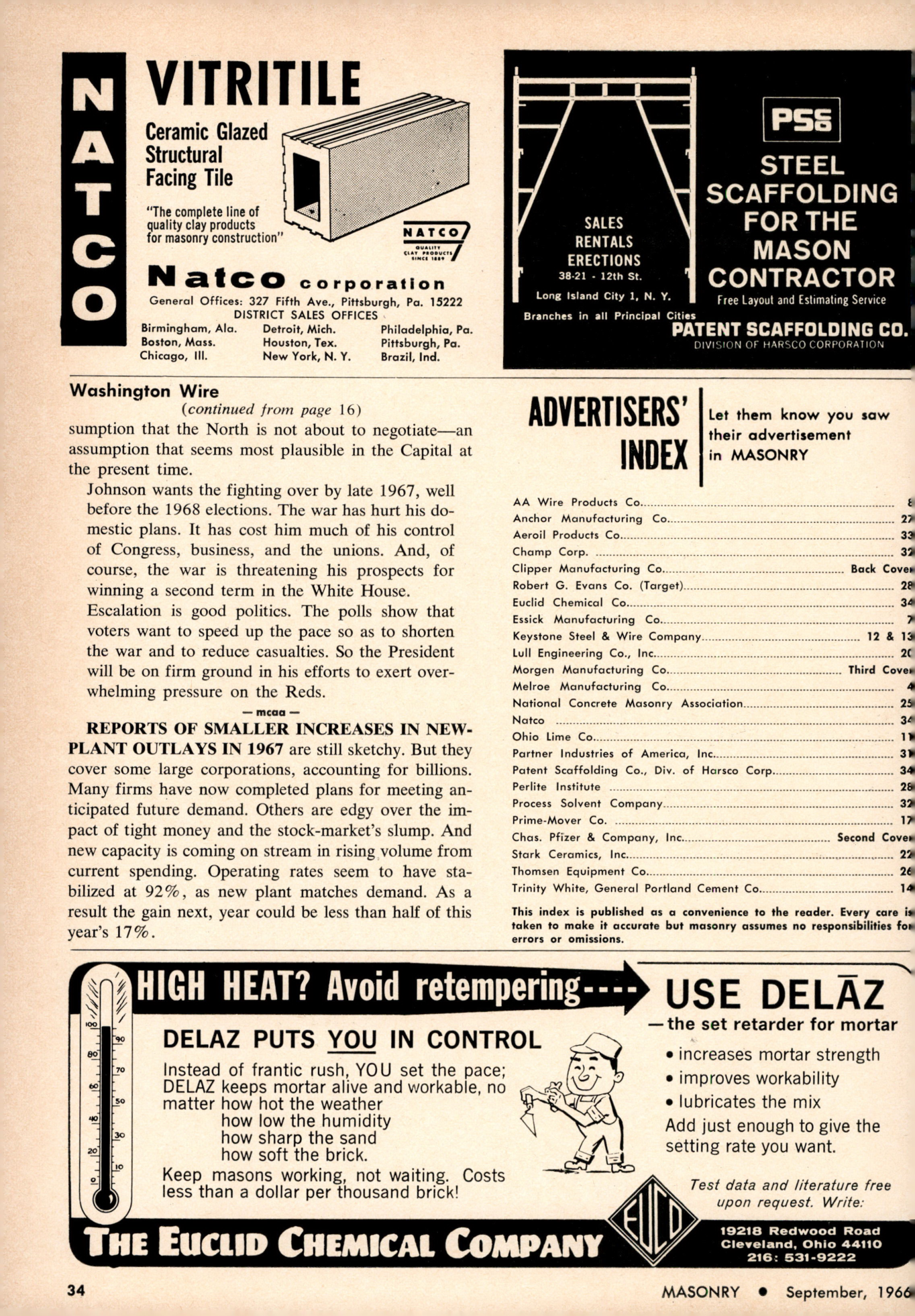 Masonry Magazine September 1966 Page. 34