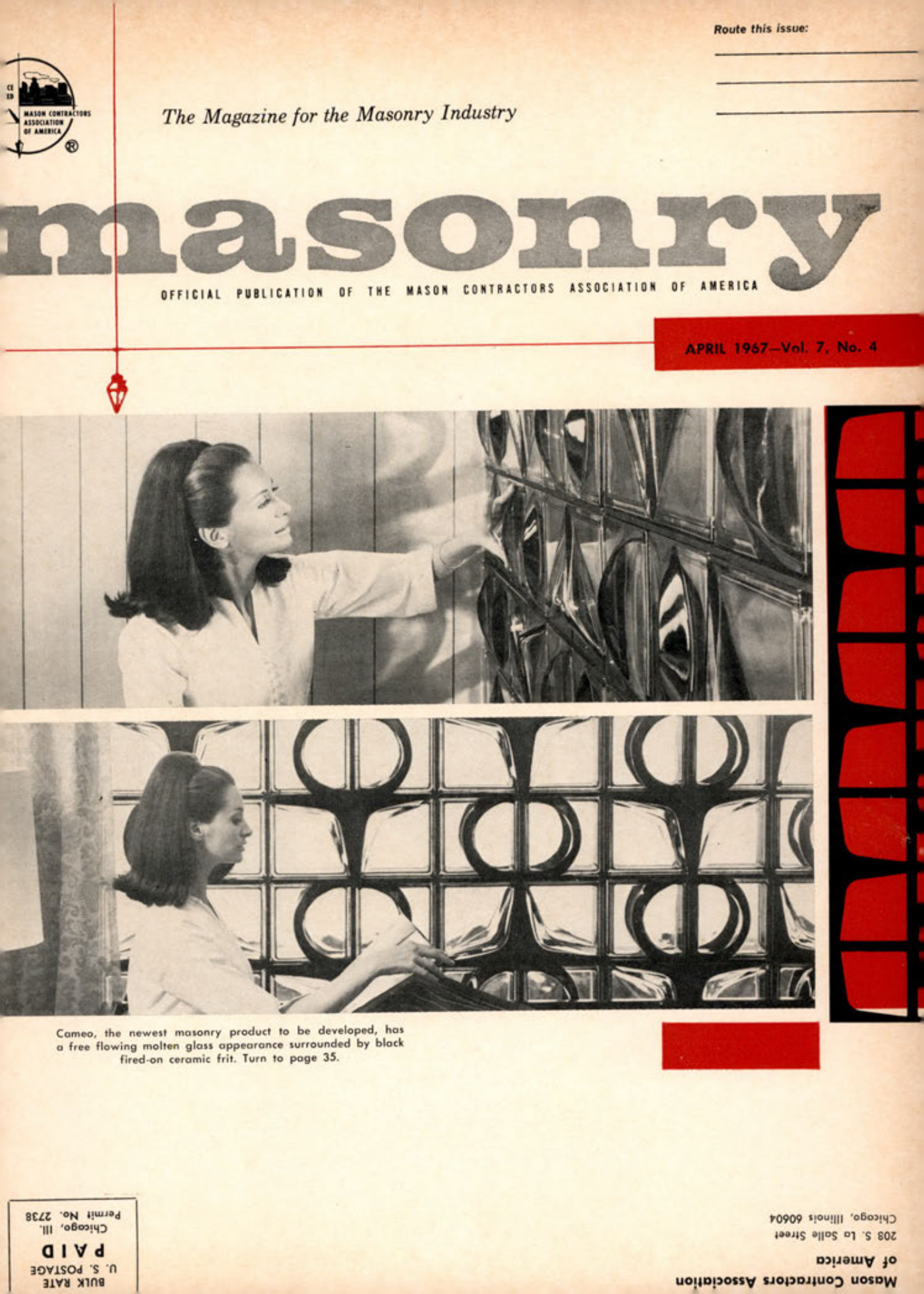 Masonry Magazine April 1967 Page. 1