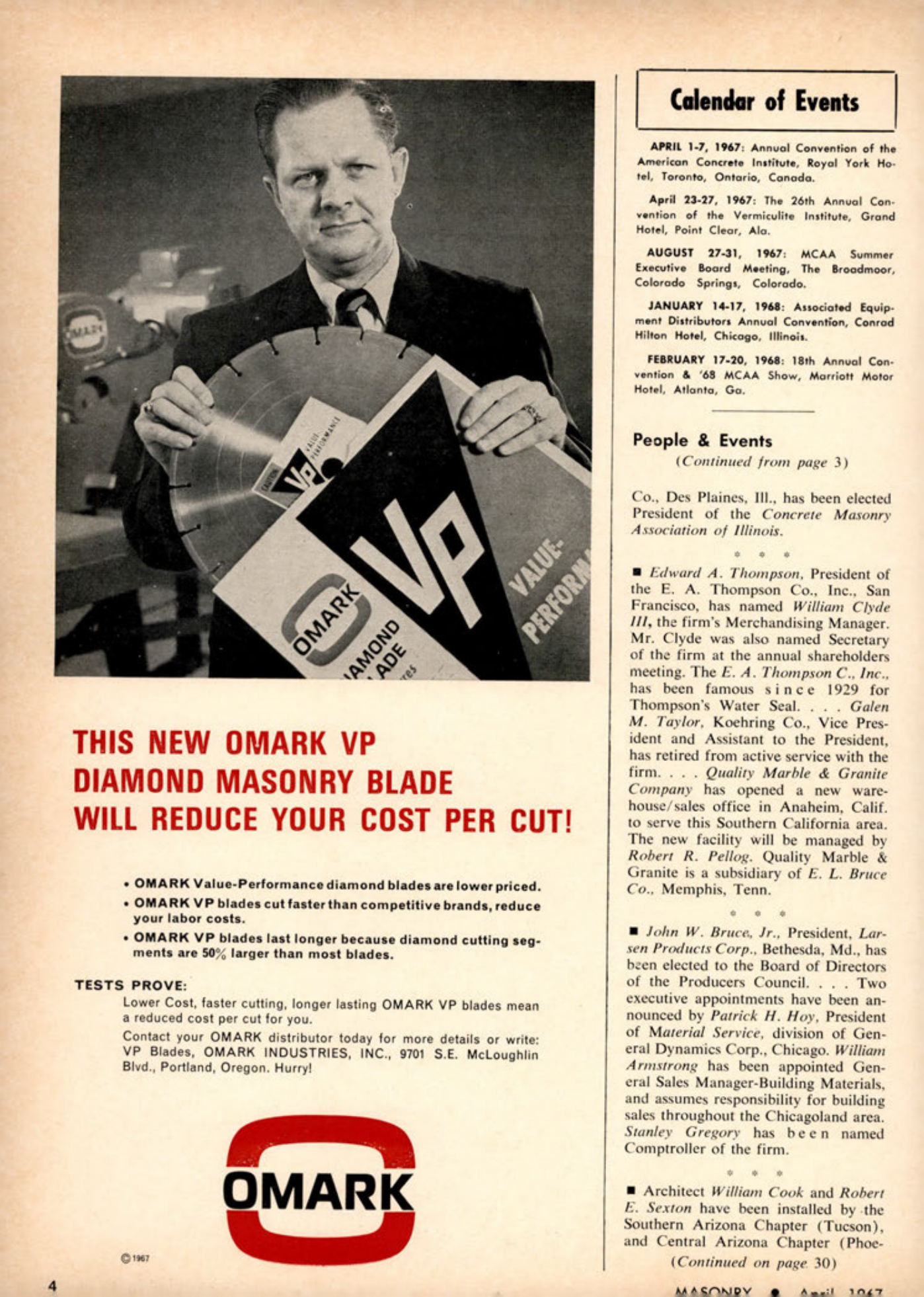 Masonry Magazine April 1967 Page. 4