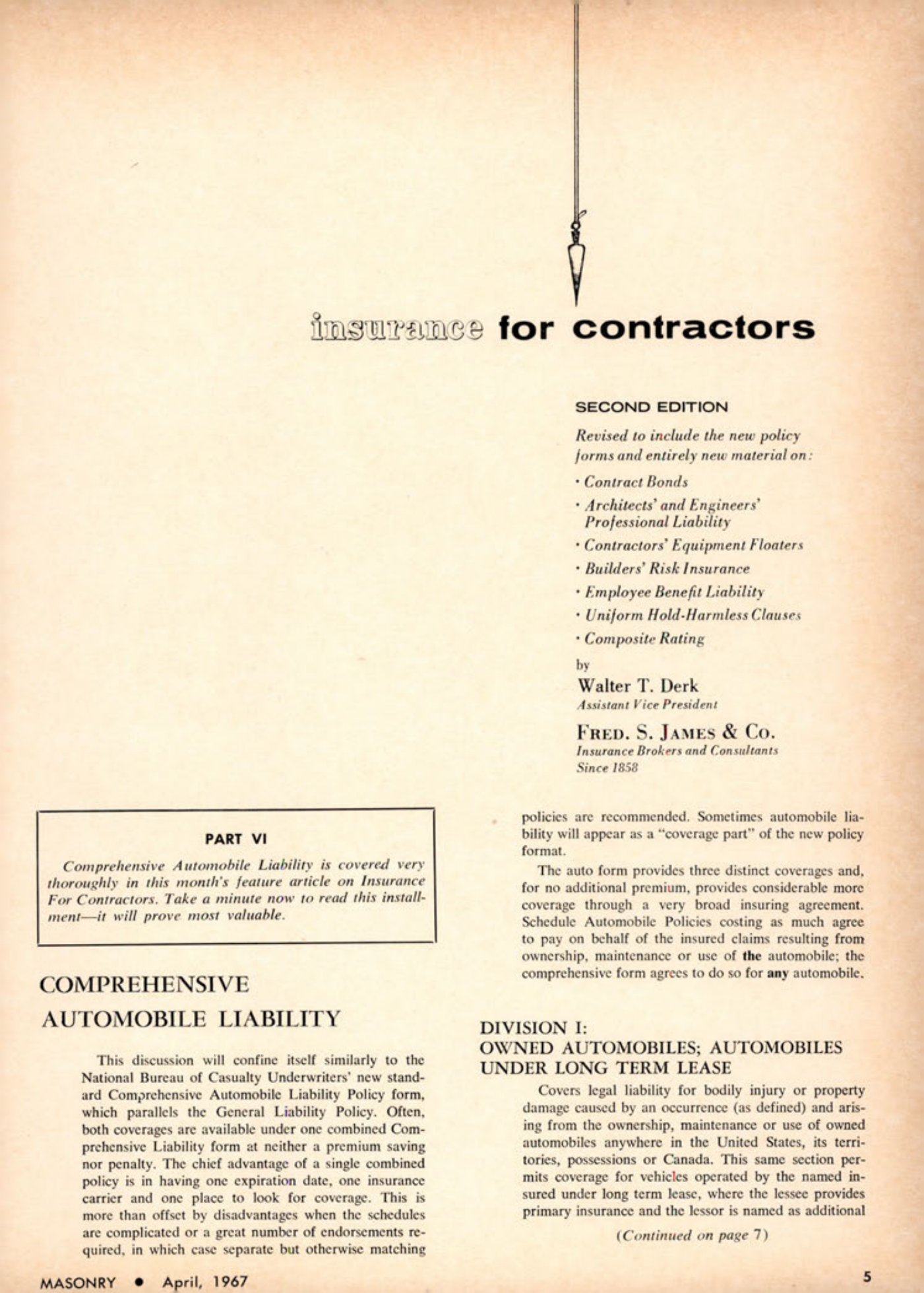 Masonry Magazine April 1967 Page. 5