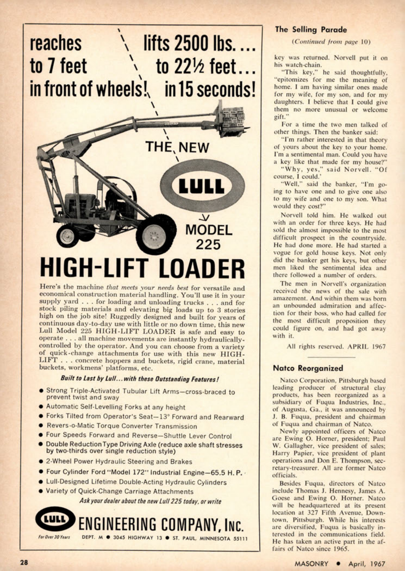 Masonry Magazine April 1967 Page. 28