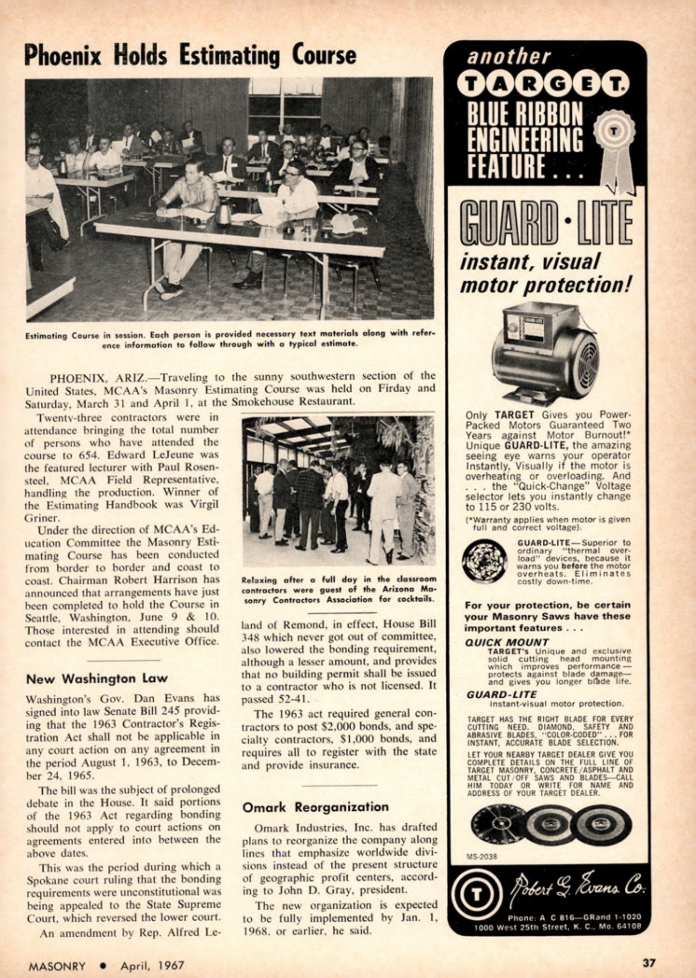 Masonry Magazine April 1967 Page. 37