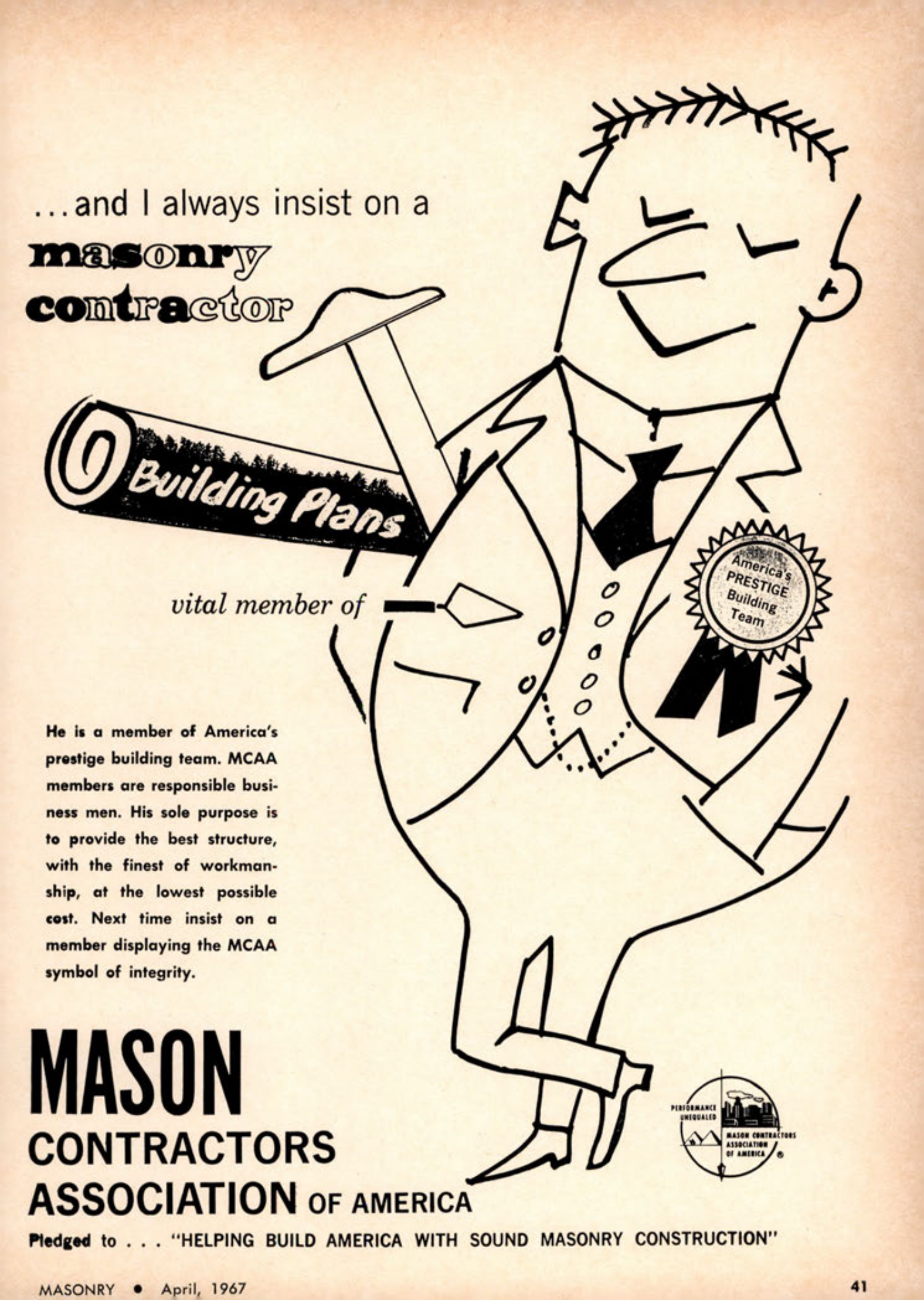 Masonry Magazine April 1967 Page. 41
