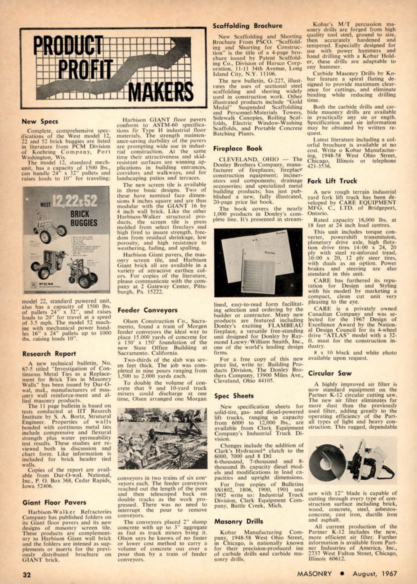 Masonry Magazine August 1967 Page. 36